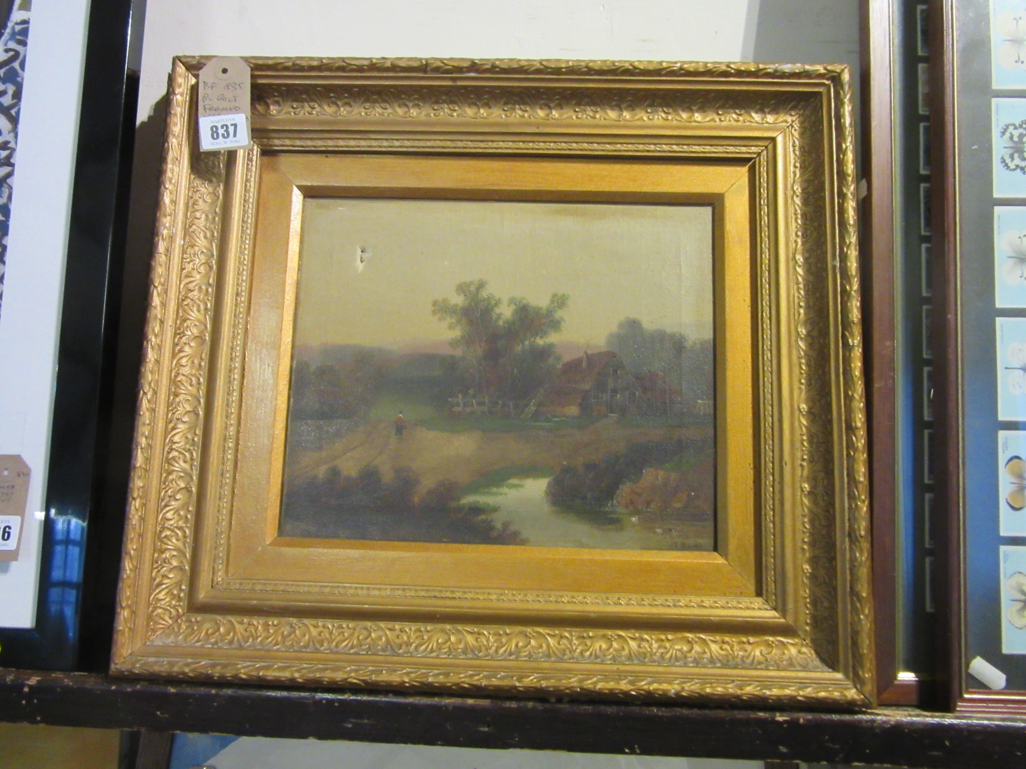 PAIR OF GILT FRAMED OIL LANDSCAPES Image