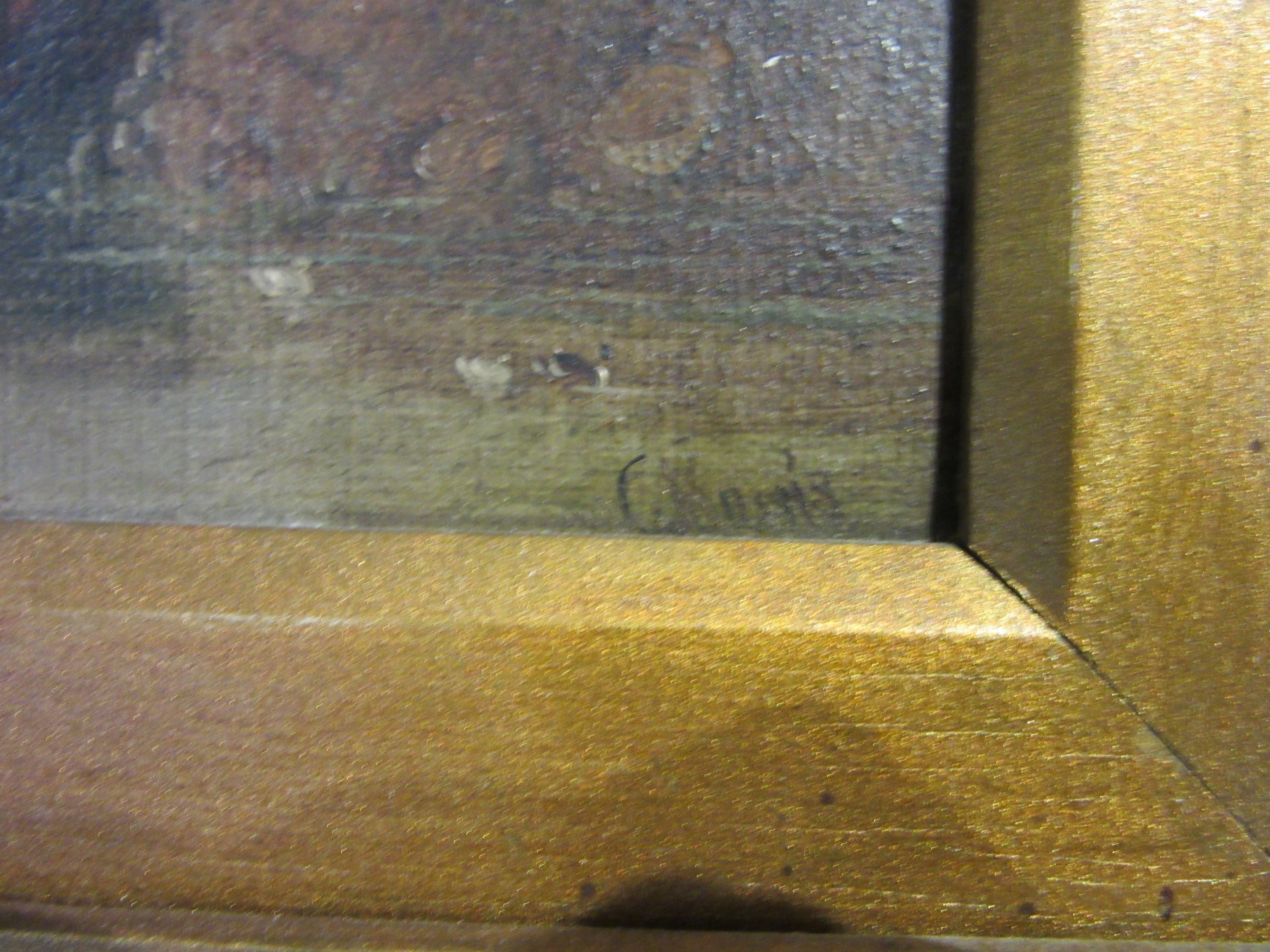 PAIR OF GILT FRAMED OIL LANDSCAPES Image