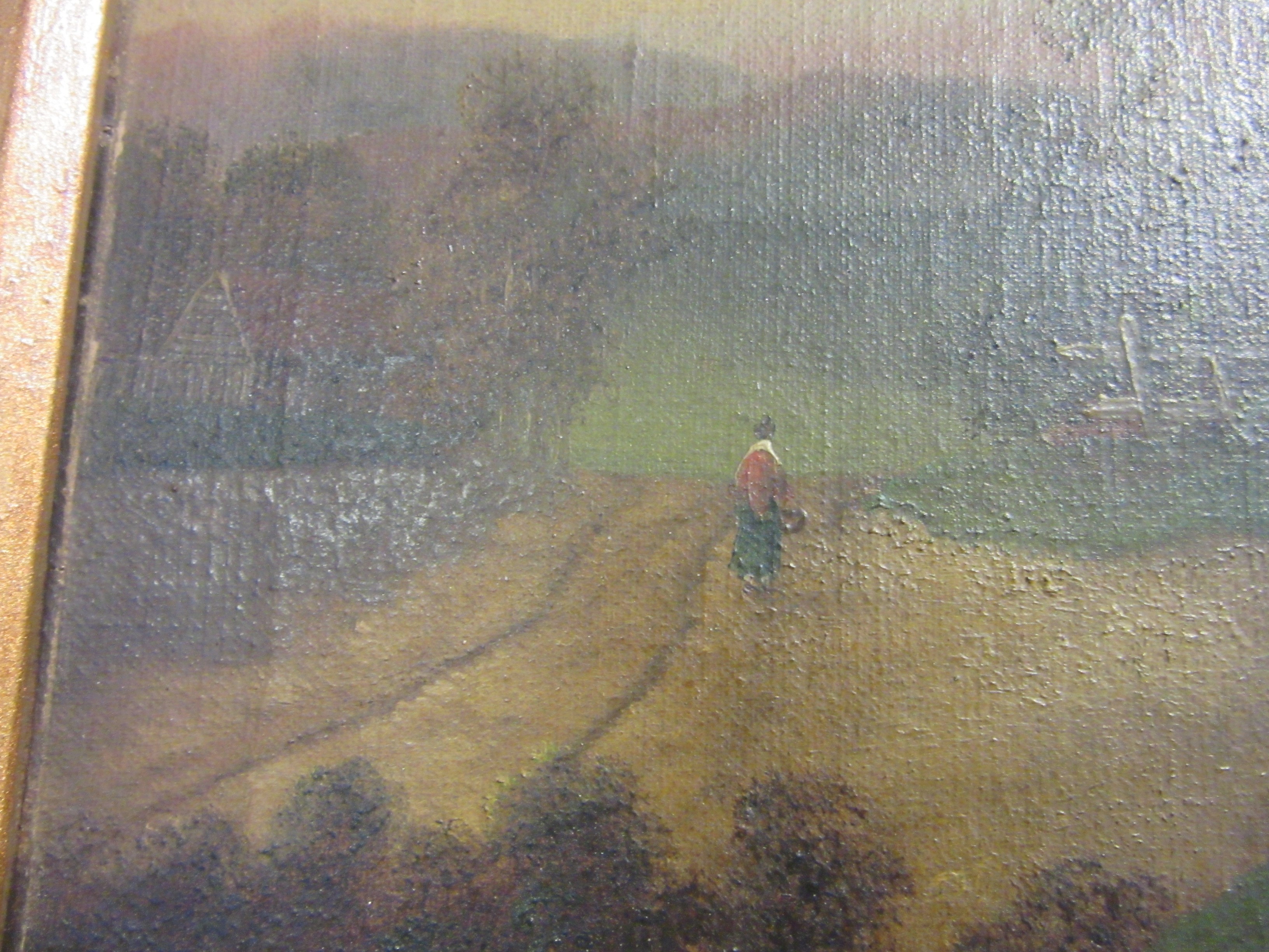 PAIR OF GILT FRAMED OIL LANDSCAPES Image