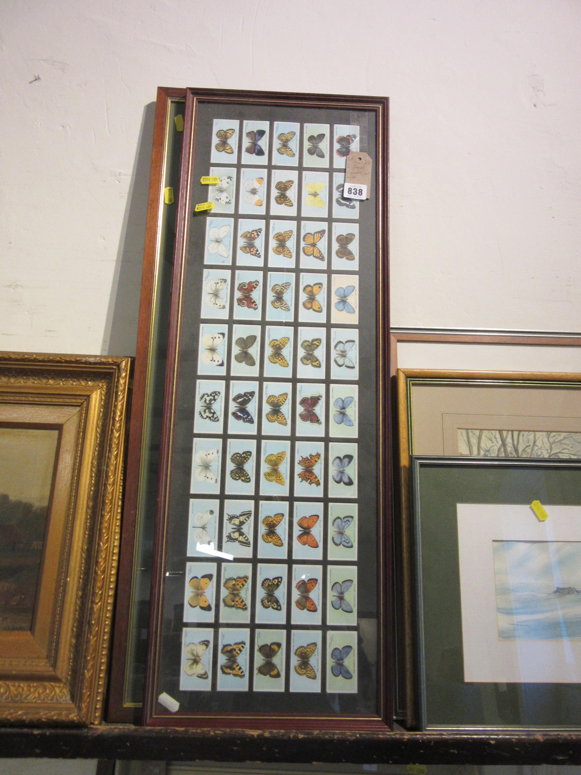 TWO FRAMED CIGARETTE CARD SERIES Image
