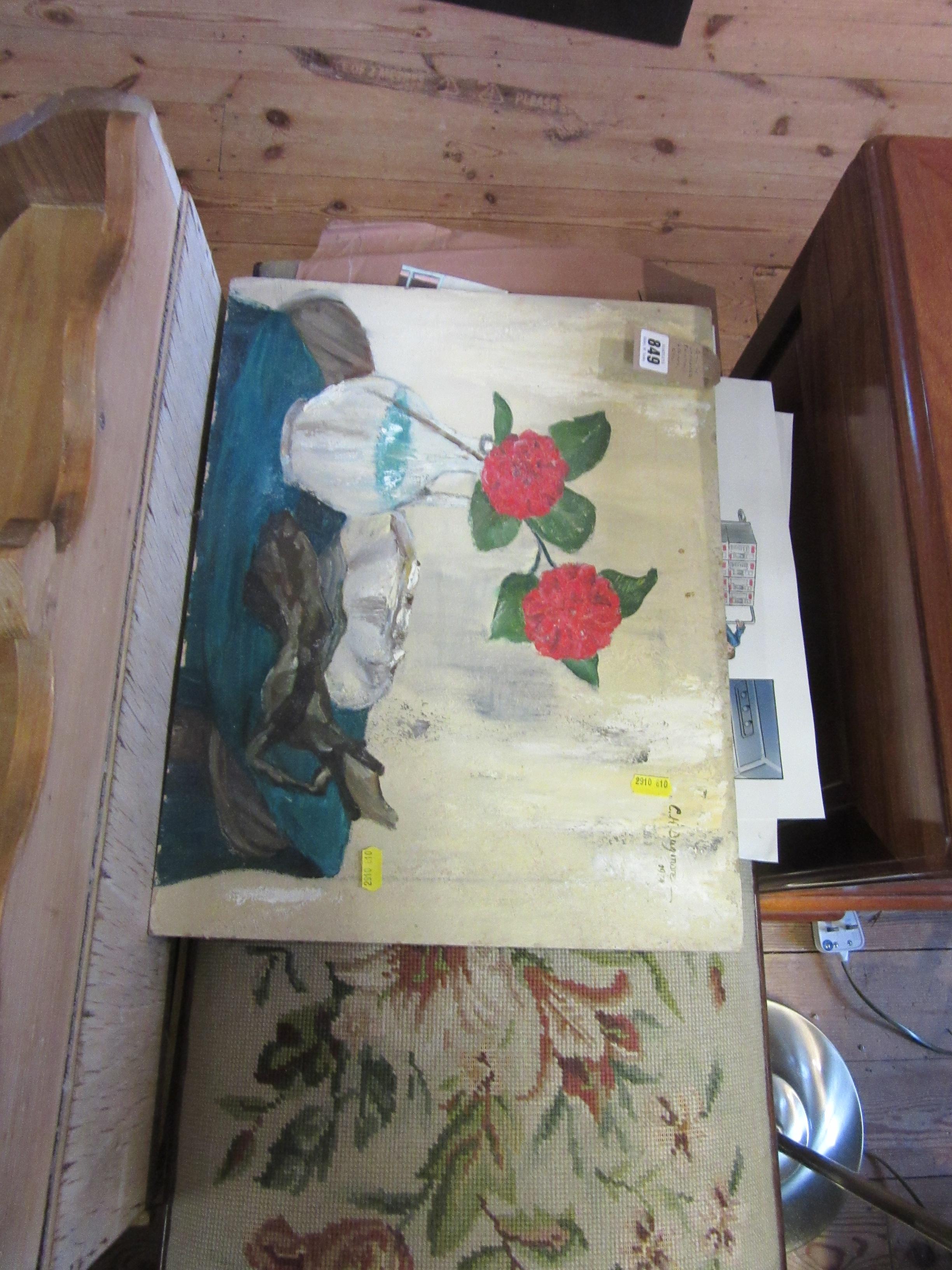 QUANTITY OF UNFRAMED PAINTINGS AND PRINTS ETC Image
