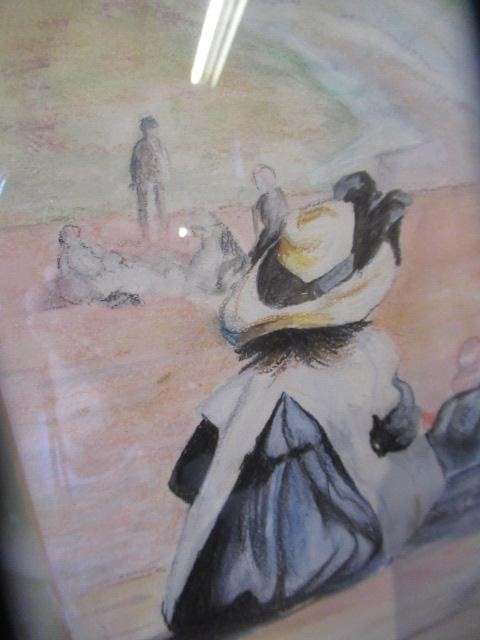 DRAWING SIGNED T C GOTCH AND AN UNFRAMED WATERCOLOUR Image