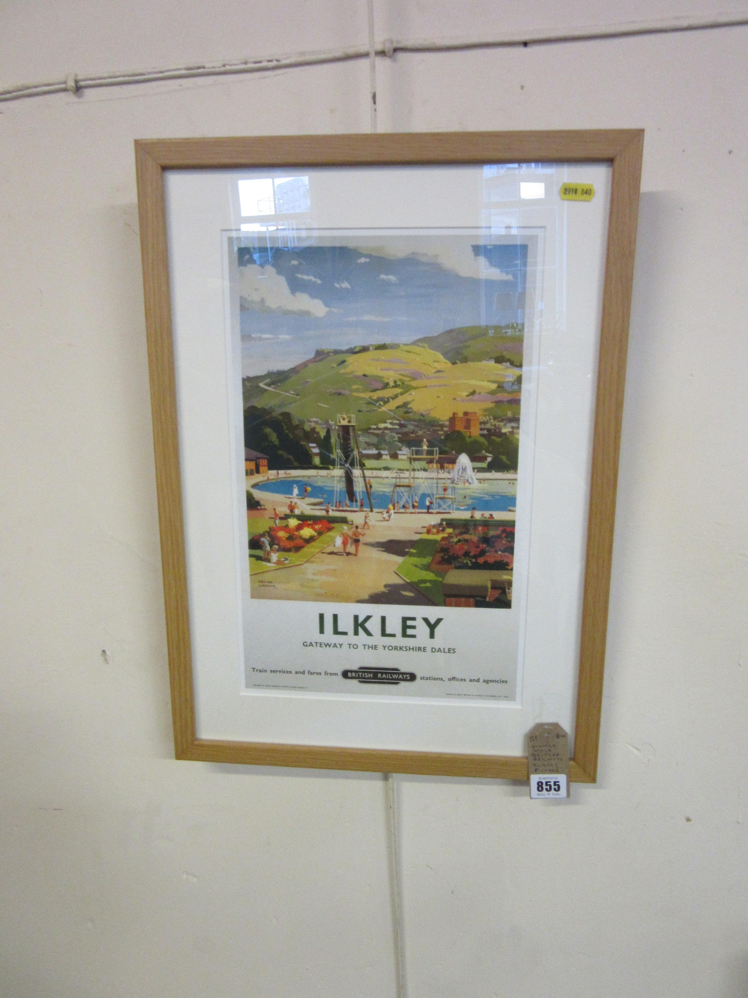 VINTAGE STYLE BRITISH RAILWAYS ILKLEY PICTURE Image