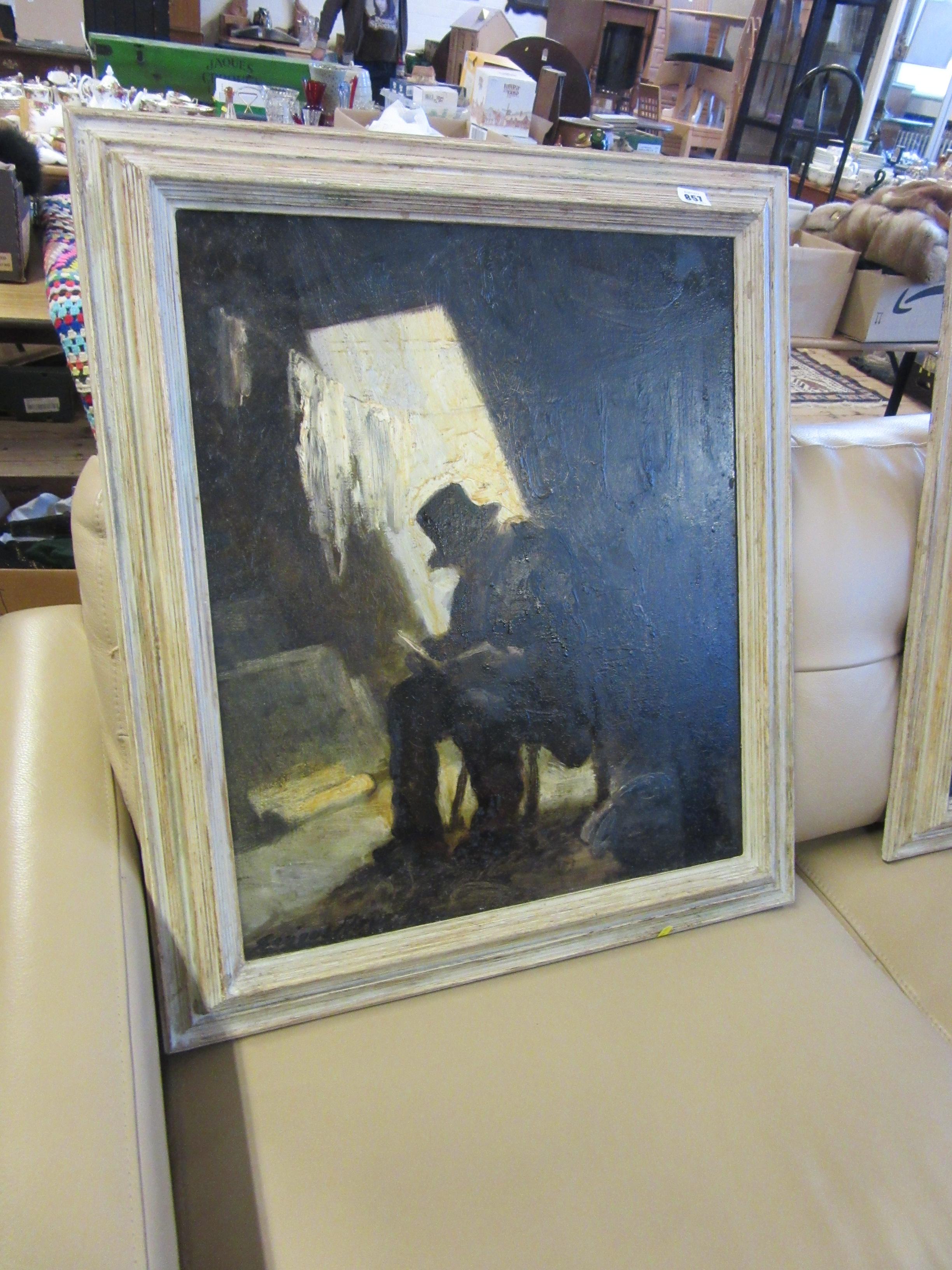 OIL ON CANVAS BY ENRIQUE NAVARRO MAY 1960 Image