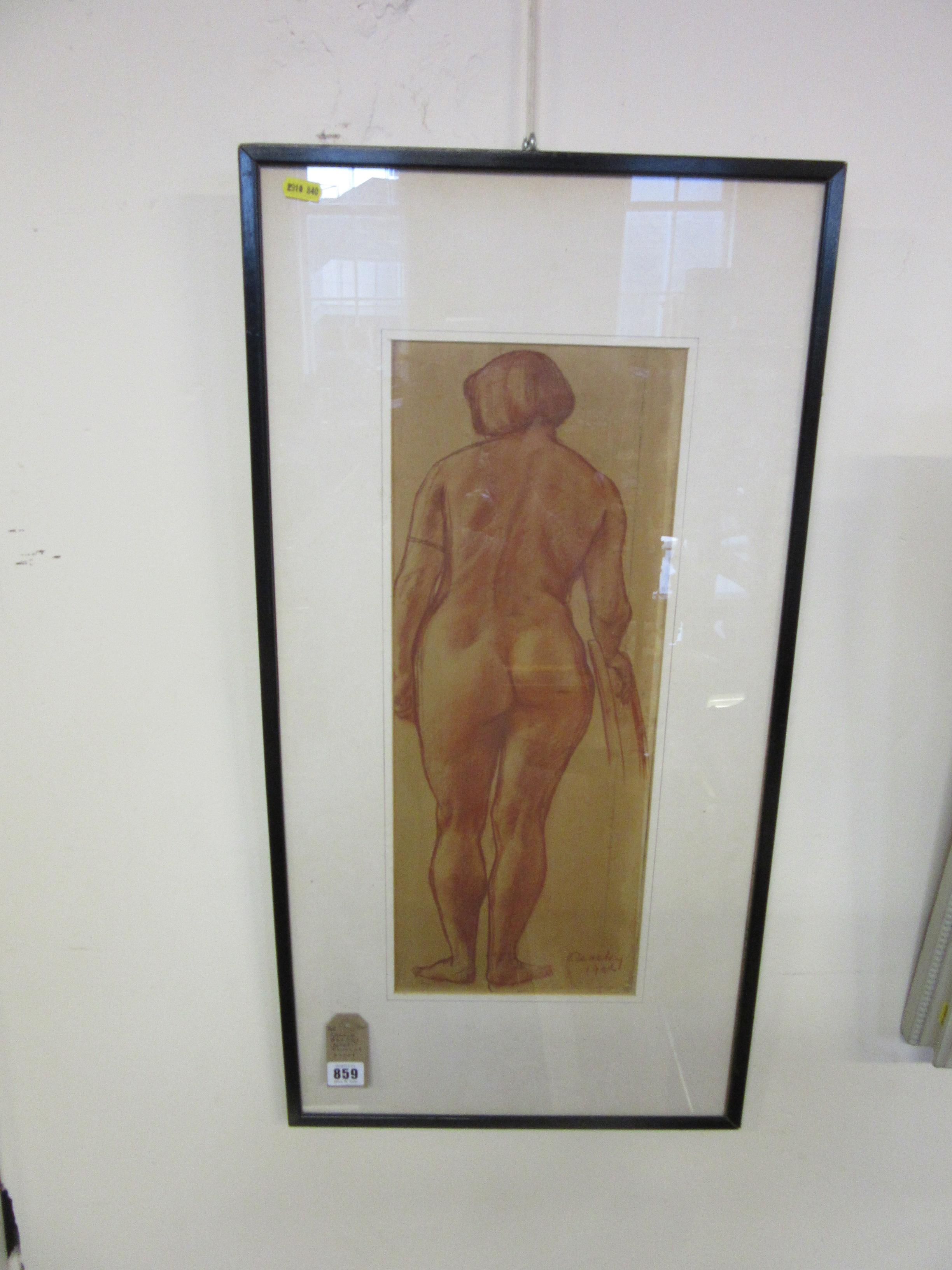 GERALD OSOSKI NUDE PASTEL OF A LADY Image