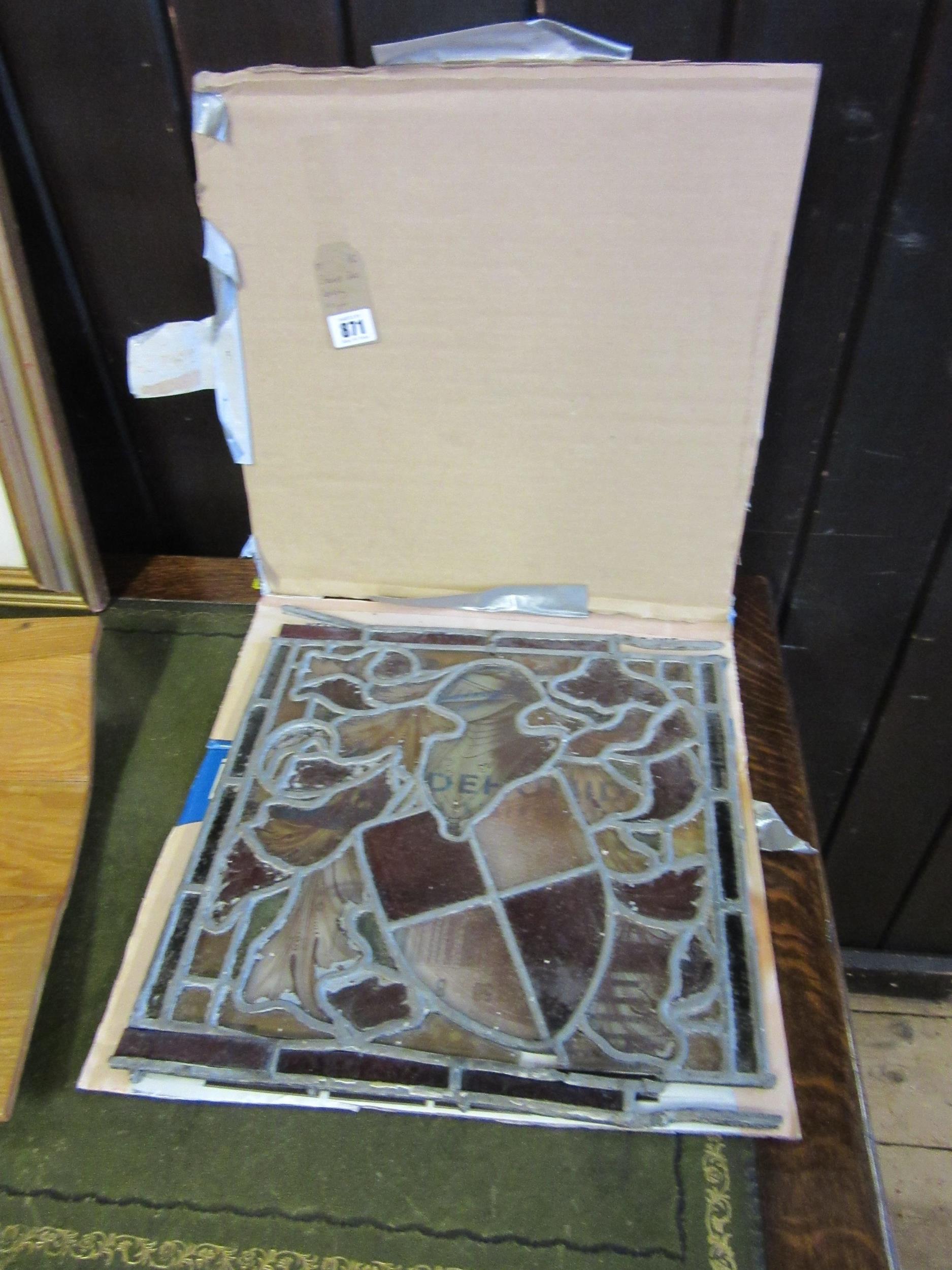 STAINED GLASS DEPICTING A KNIGHT Image
