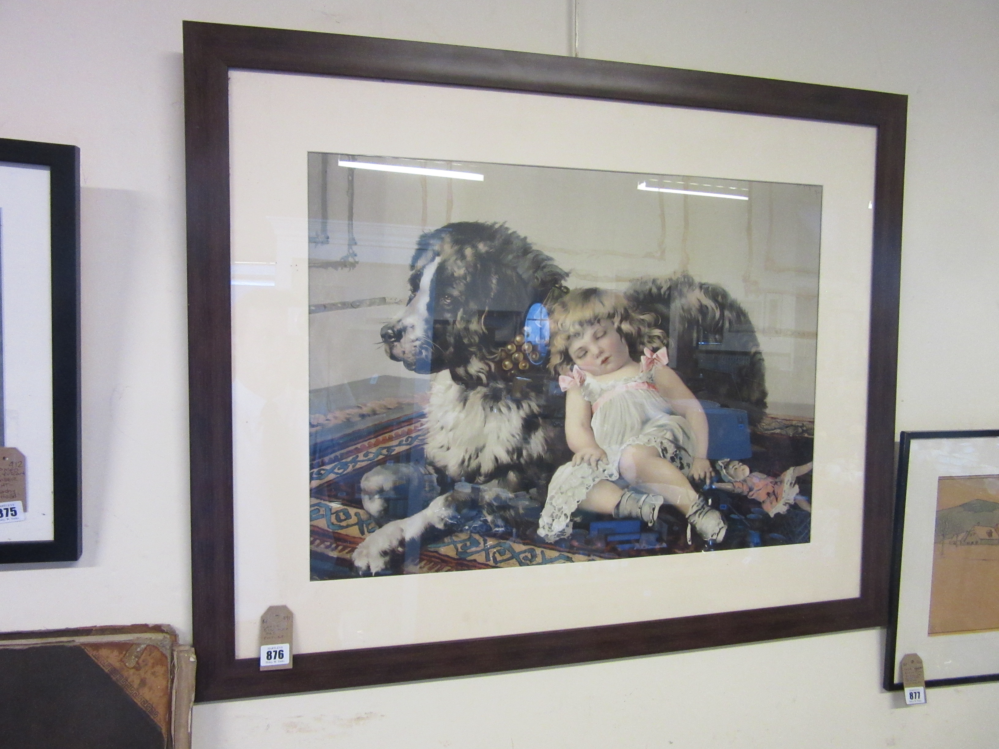 LARGE PICTURE OF GIRL WITH DOG Image