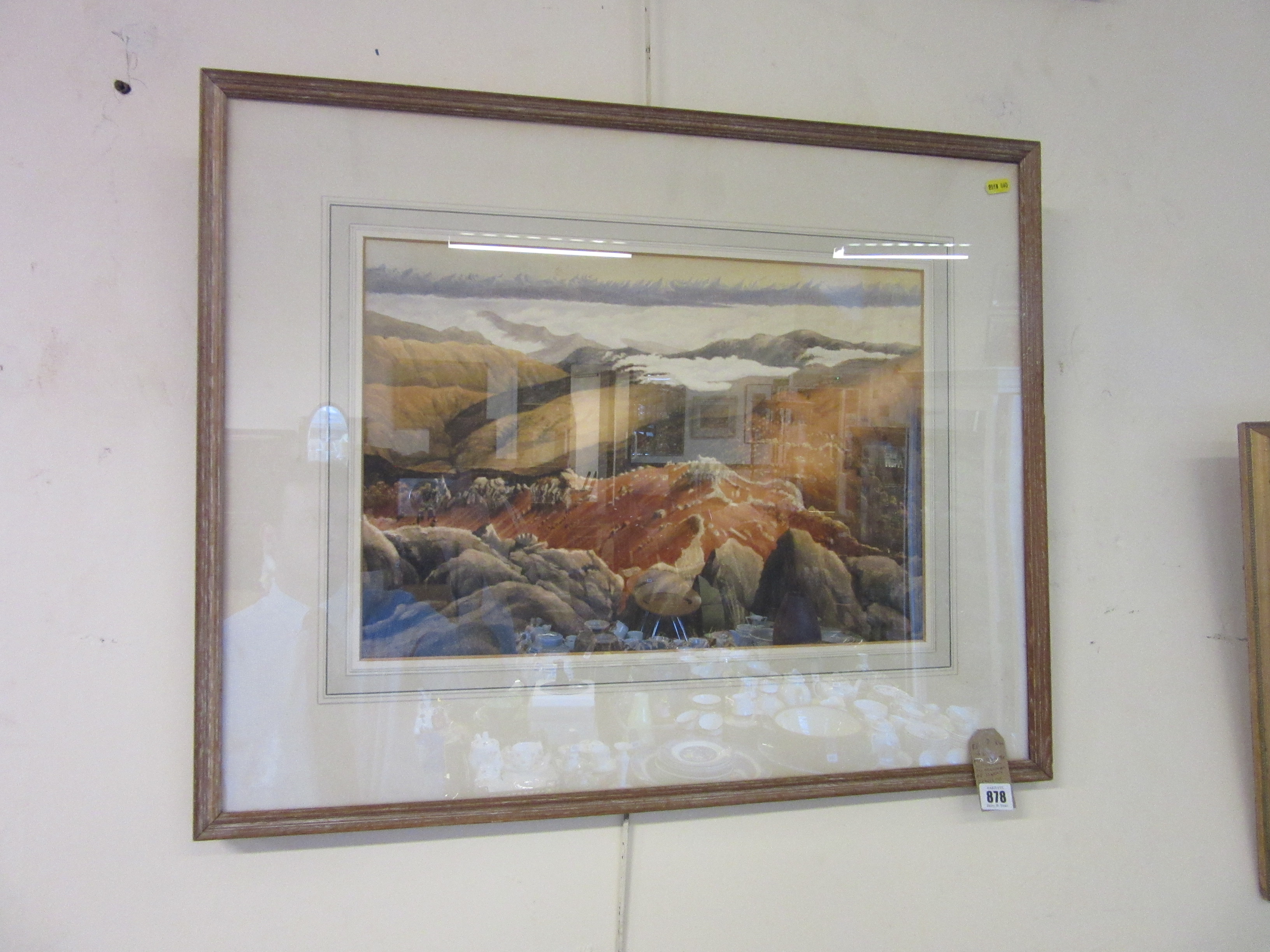 1930S MOUNTAIN TOP WATERCOLOUR IN THE MANNER OF HARRY EPWORTH ALLEN Image
