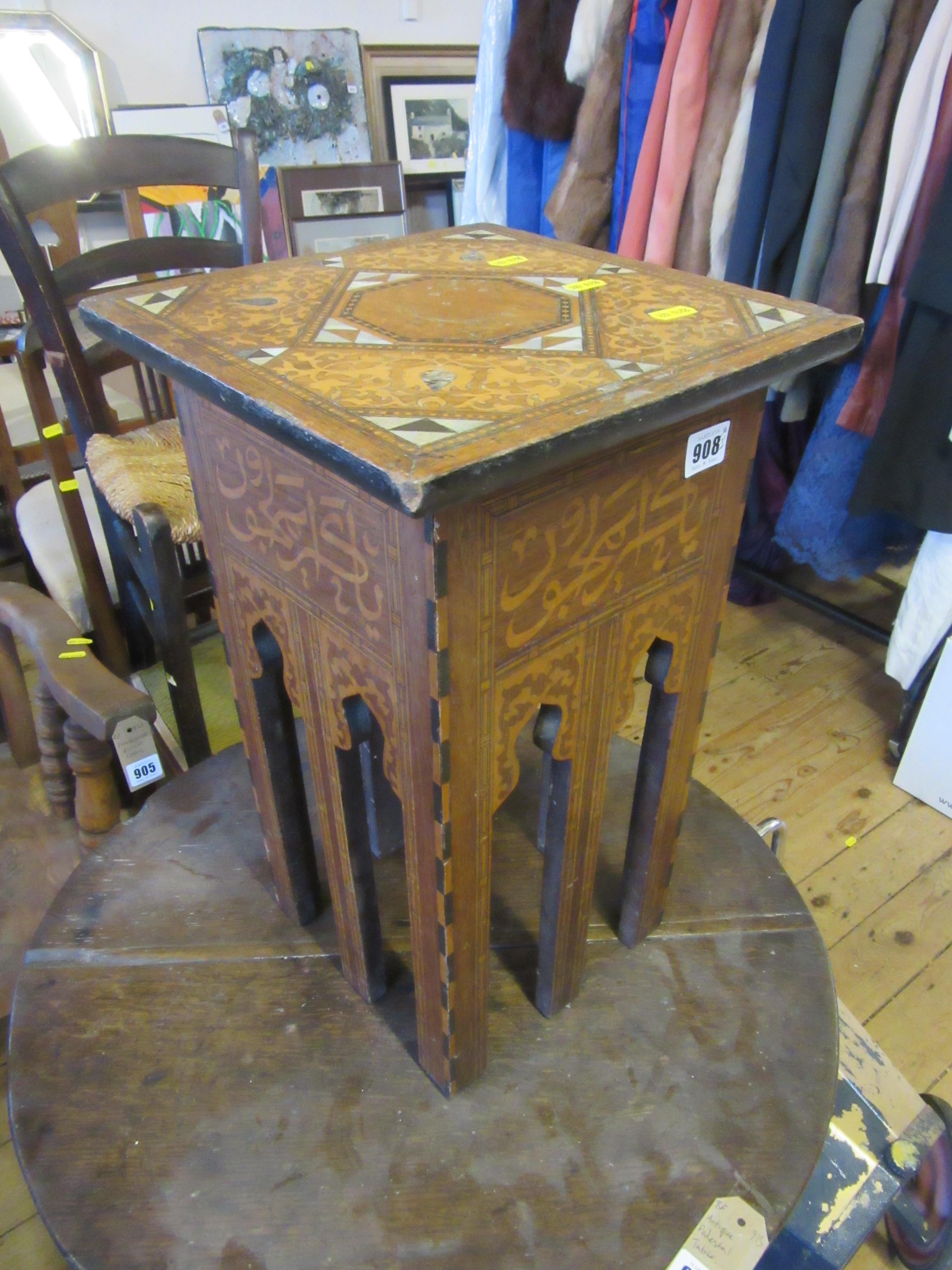 INLAID MOTHER OF PEARL SMALL TABLE Image