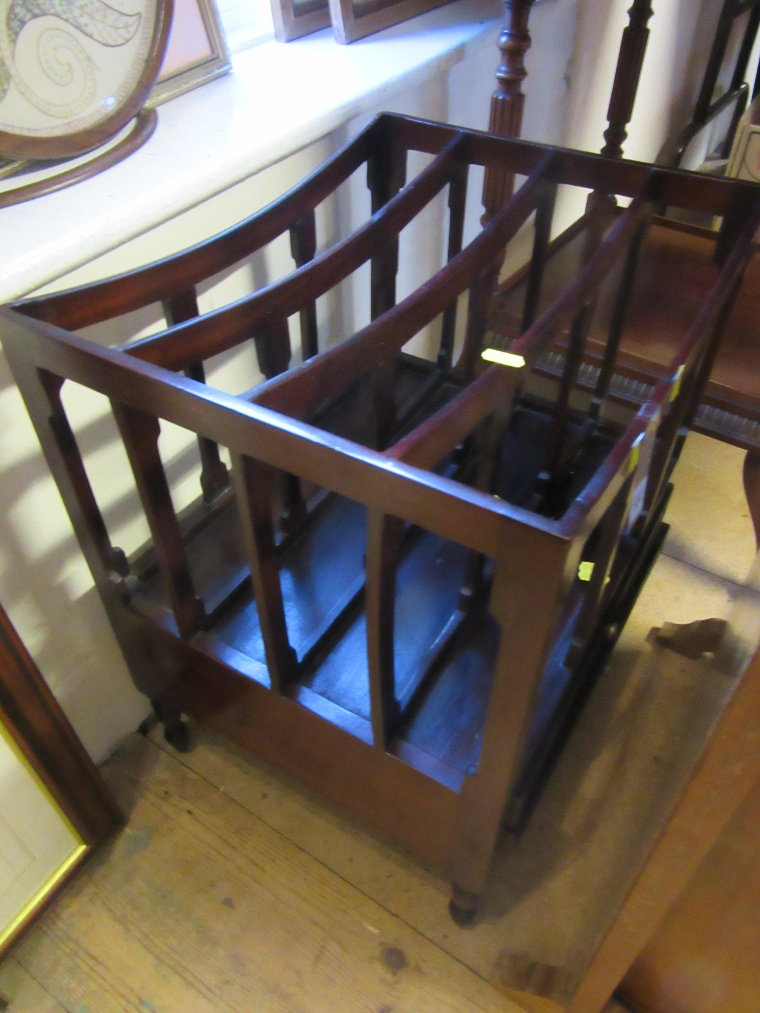 MAHOGANY TWO DRAWER CANTERBURY Image
