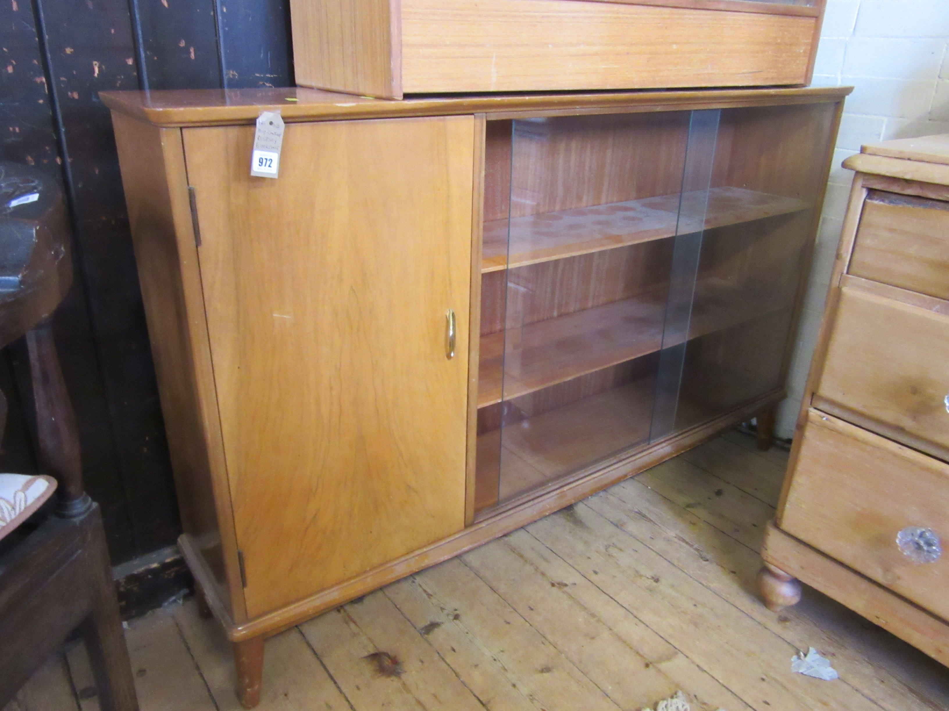 MID CENTURY DISPLAY BOOKCASE Image