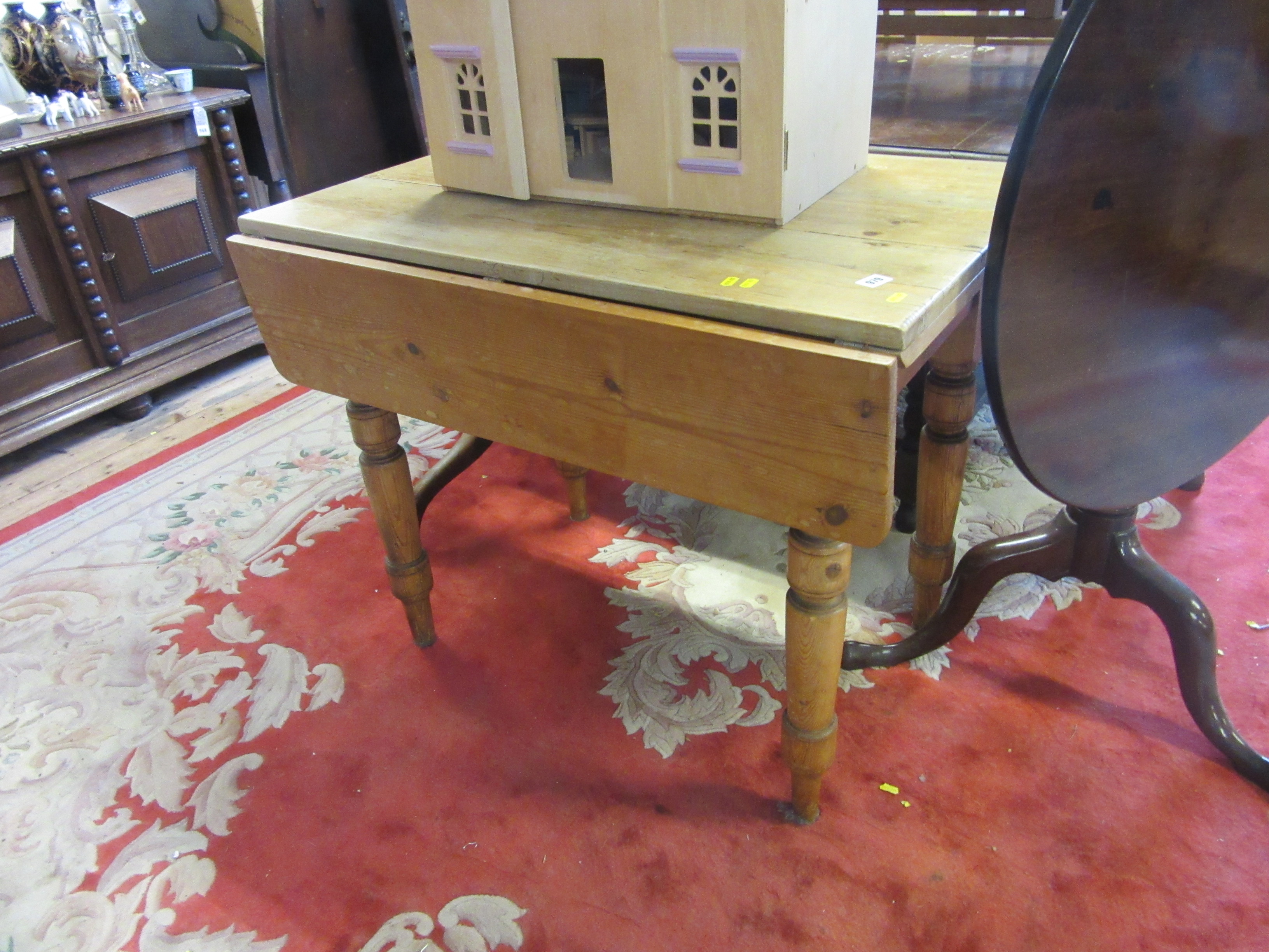 RUSTIC PINE DROP LEAF TABLE Image