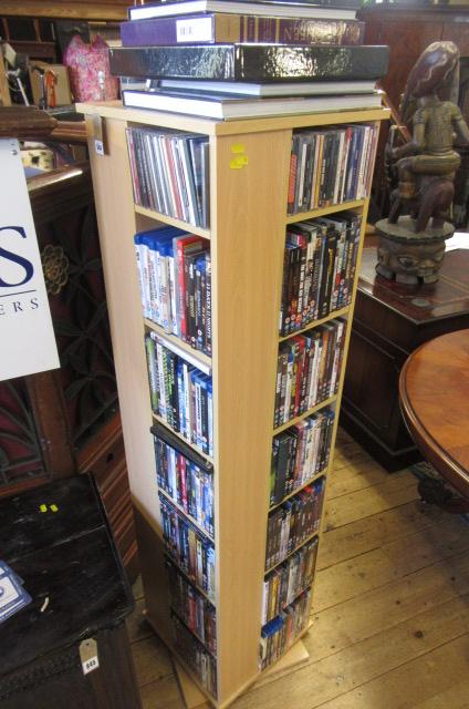 TALL TOWER OF CDS  DVDS AND BOOKS ETC Image