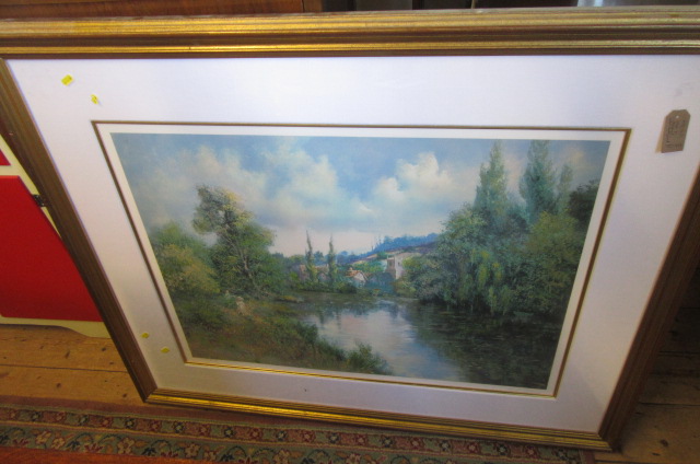 LARGE FRAMED SIGNED LIMITED EDITION PRINT Image