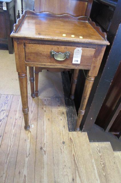 MAHOGANY SIDE TABLE WITH DRAWER Image