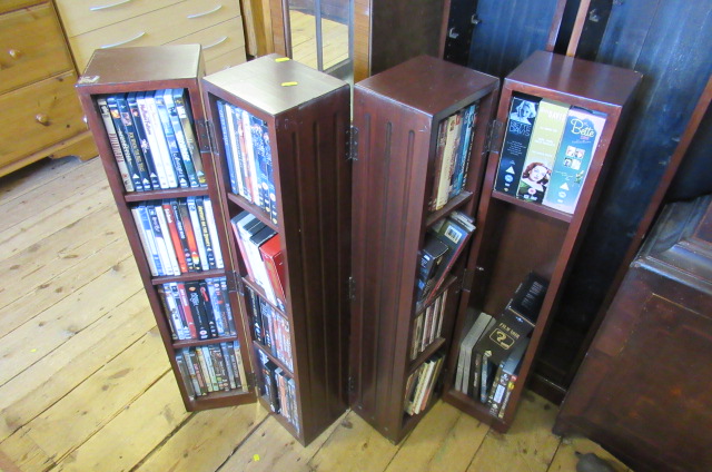 DVD RACK WITH DVDS ETC Image