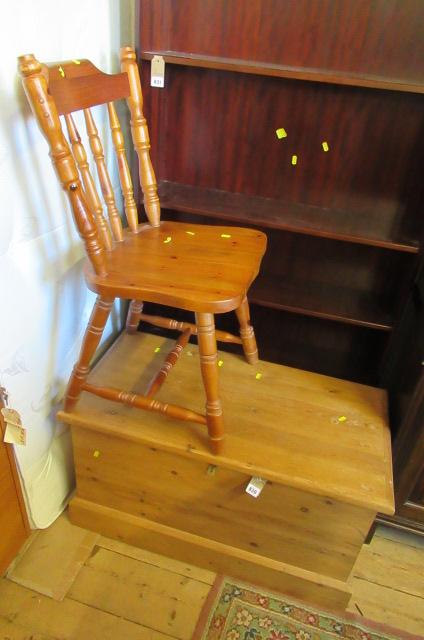 BLANKET BOX AND A CHAIR Image