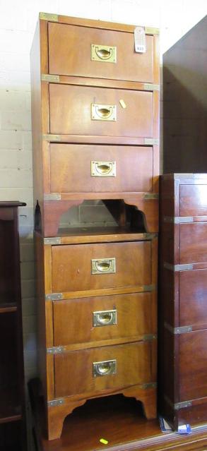 PAIR OF WALNUT BEDSIDE CHESTS Image