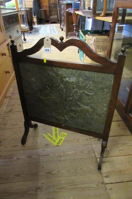 SMALL TABLE AND A FIRE SCREEN Image