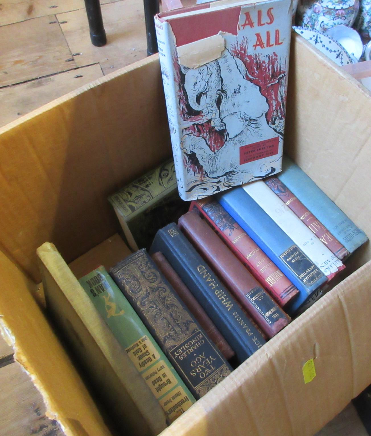 BOX OF VINTAGE AND OTHER BOOKS Image
