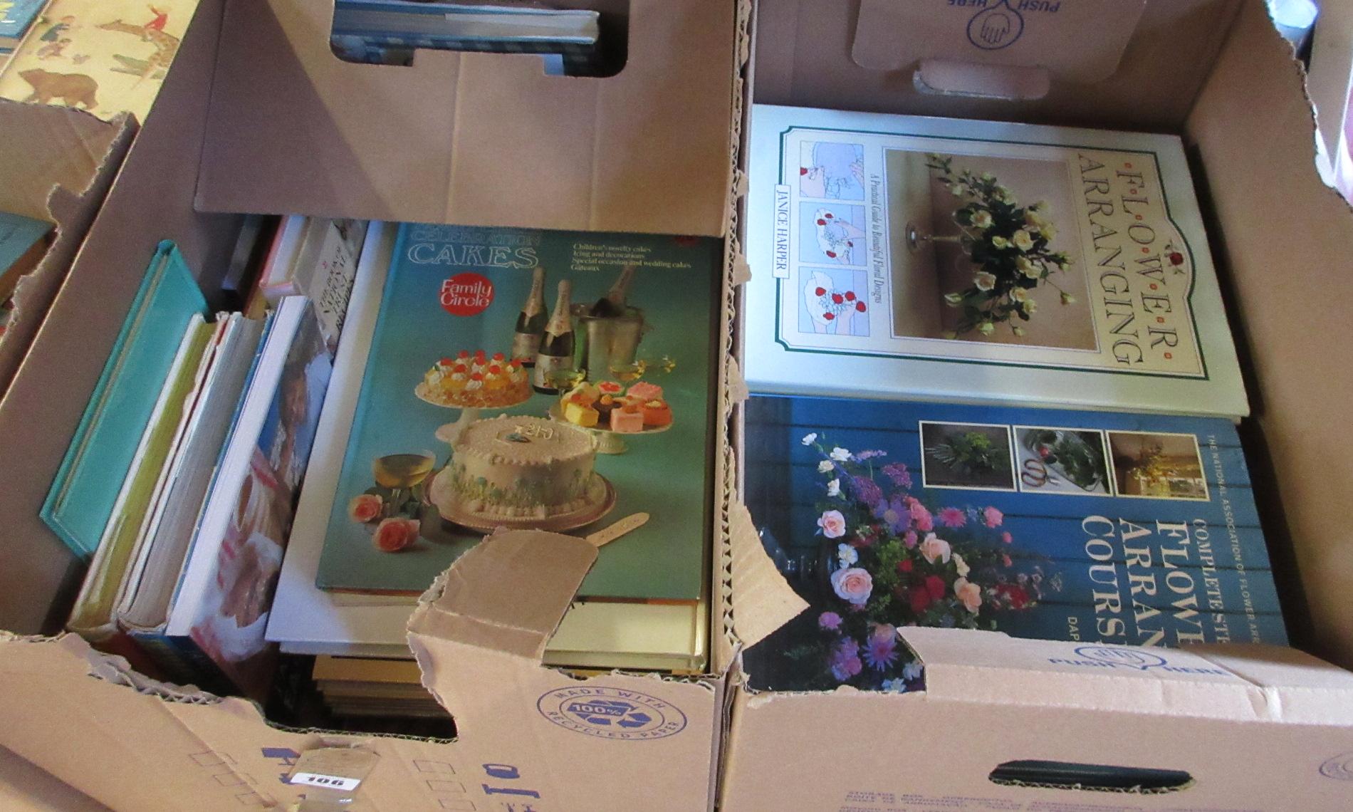BOX OF GARDENING AND COOKERY BOOKS Image
