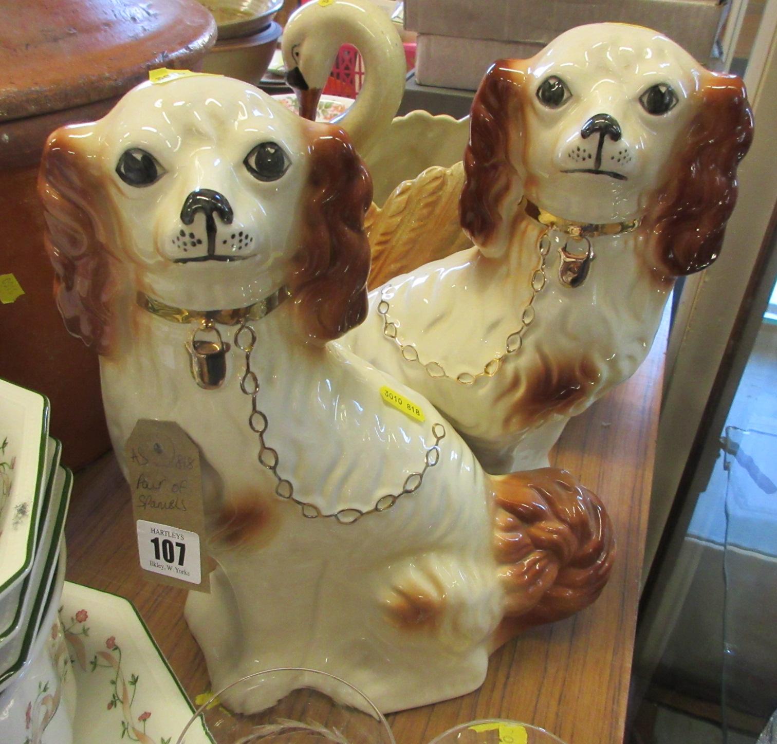 PAIR OF SPANIELS Image