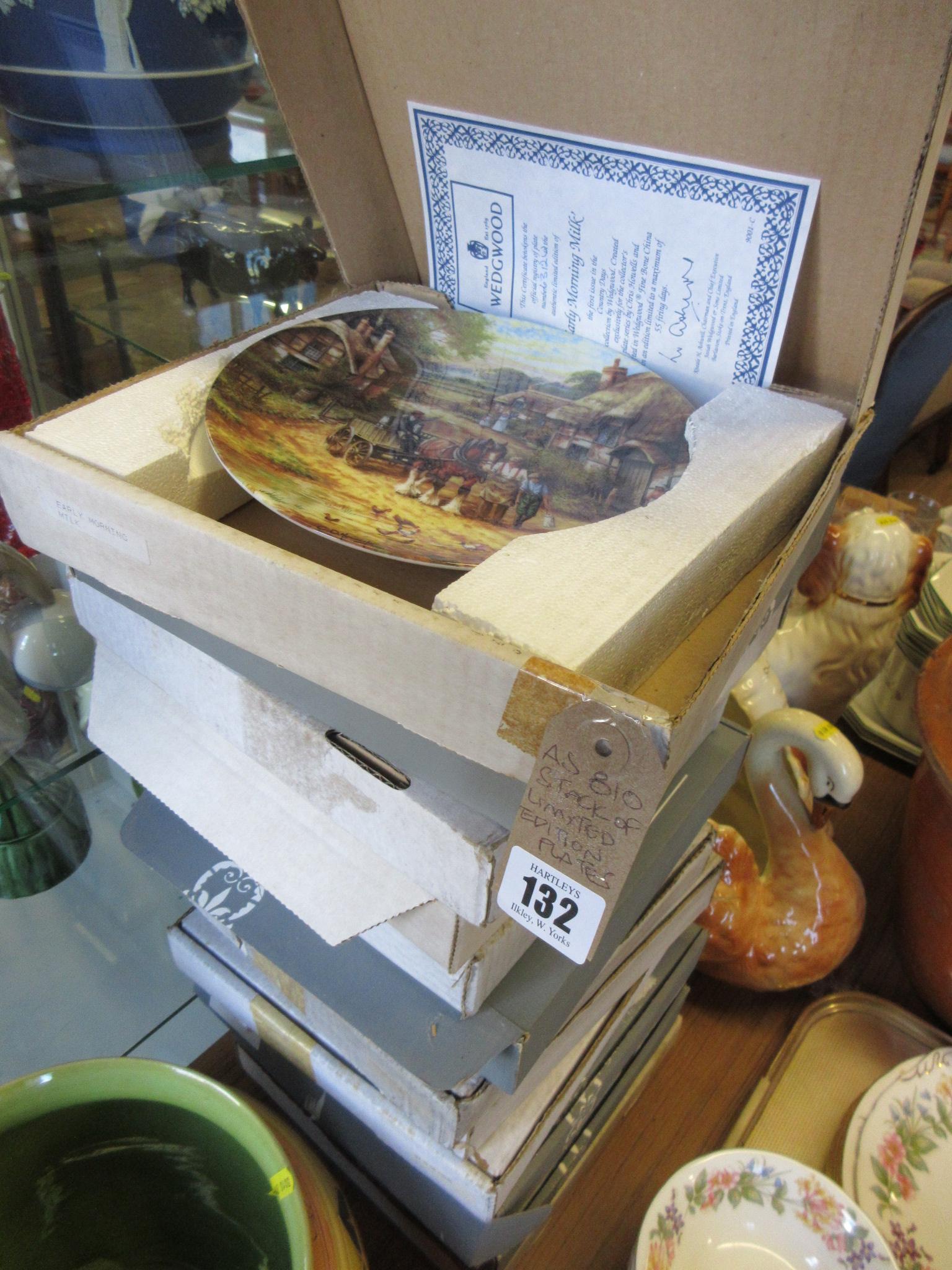STACK OF LIMITED EDITION PLATES Image