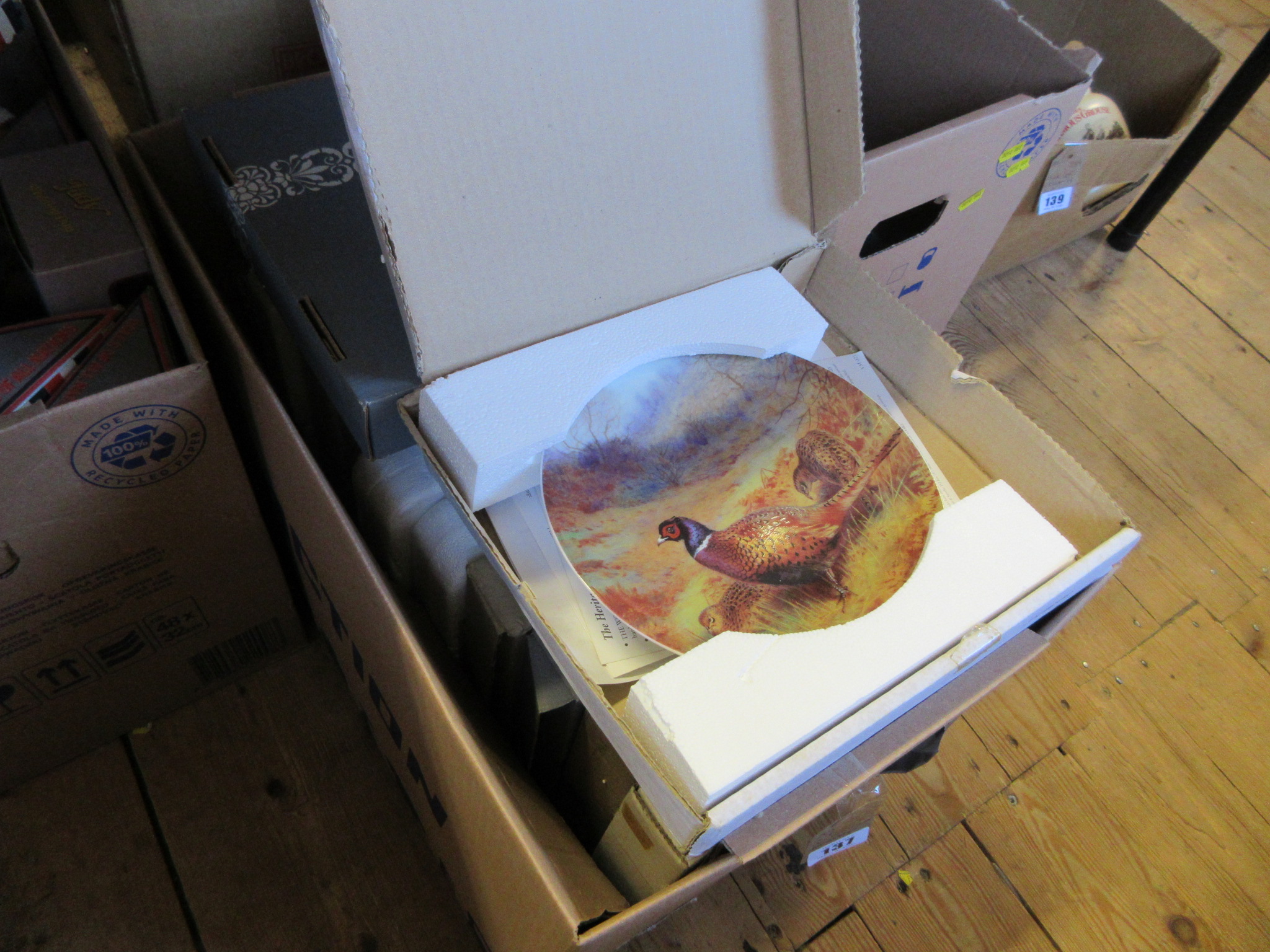 TWO BOXES OF COLLECTABLE PLATES Image