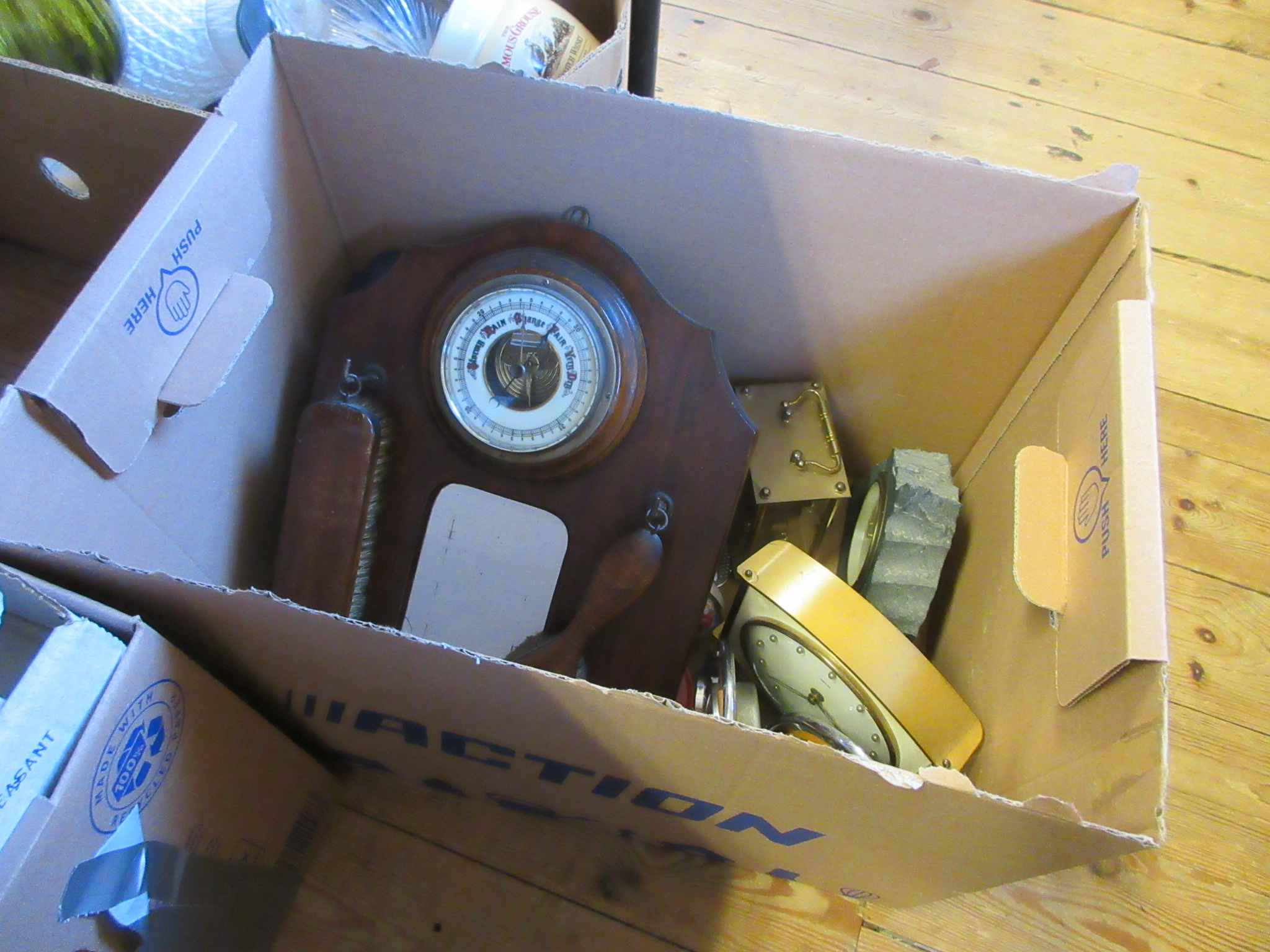BOX OF CLOCKS ETC Image