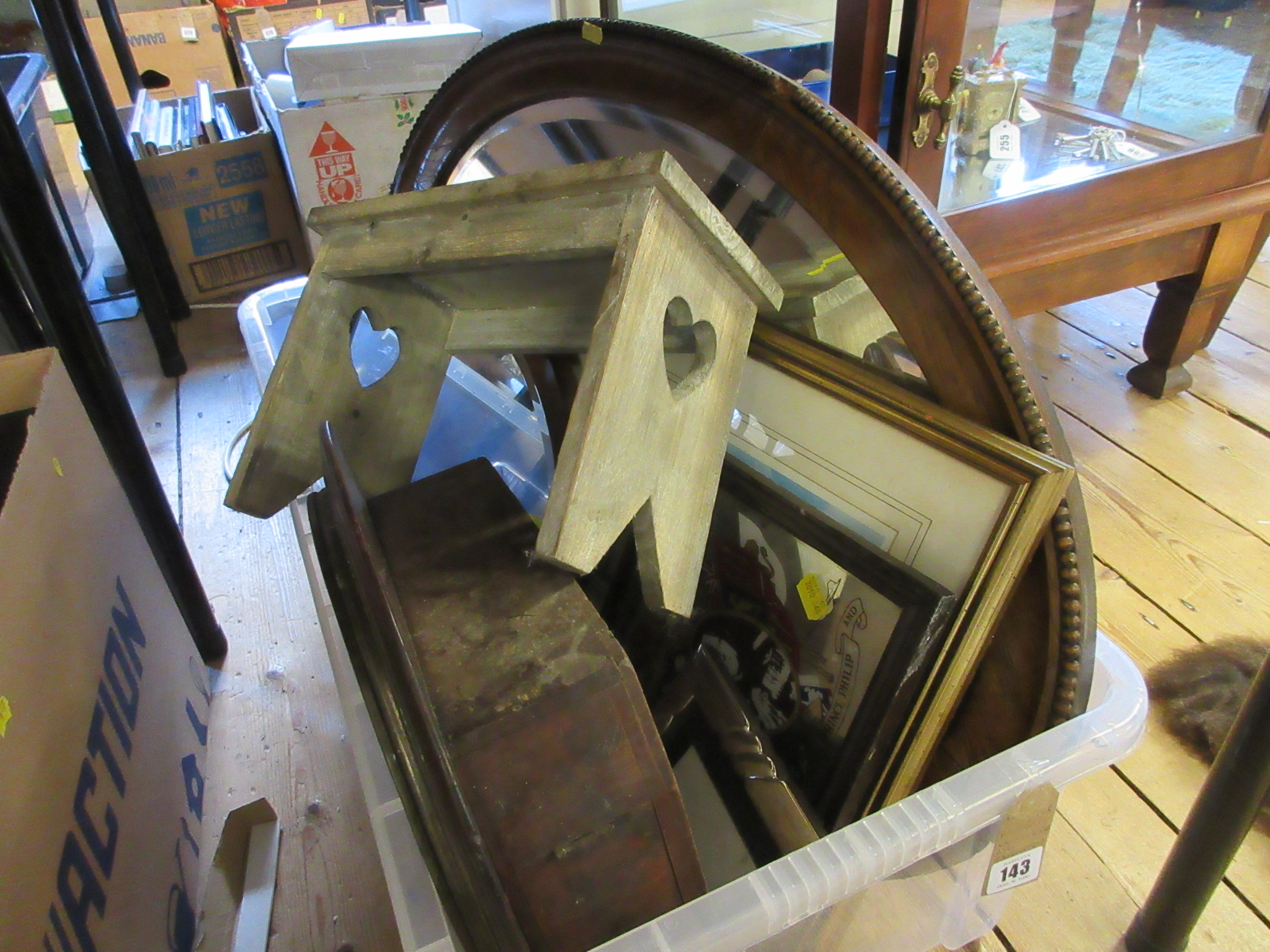 MIRRORS, CLOCK CASE AND BAROMETER ETC. Image