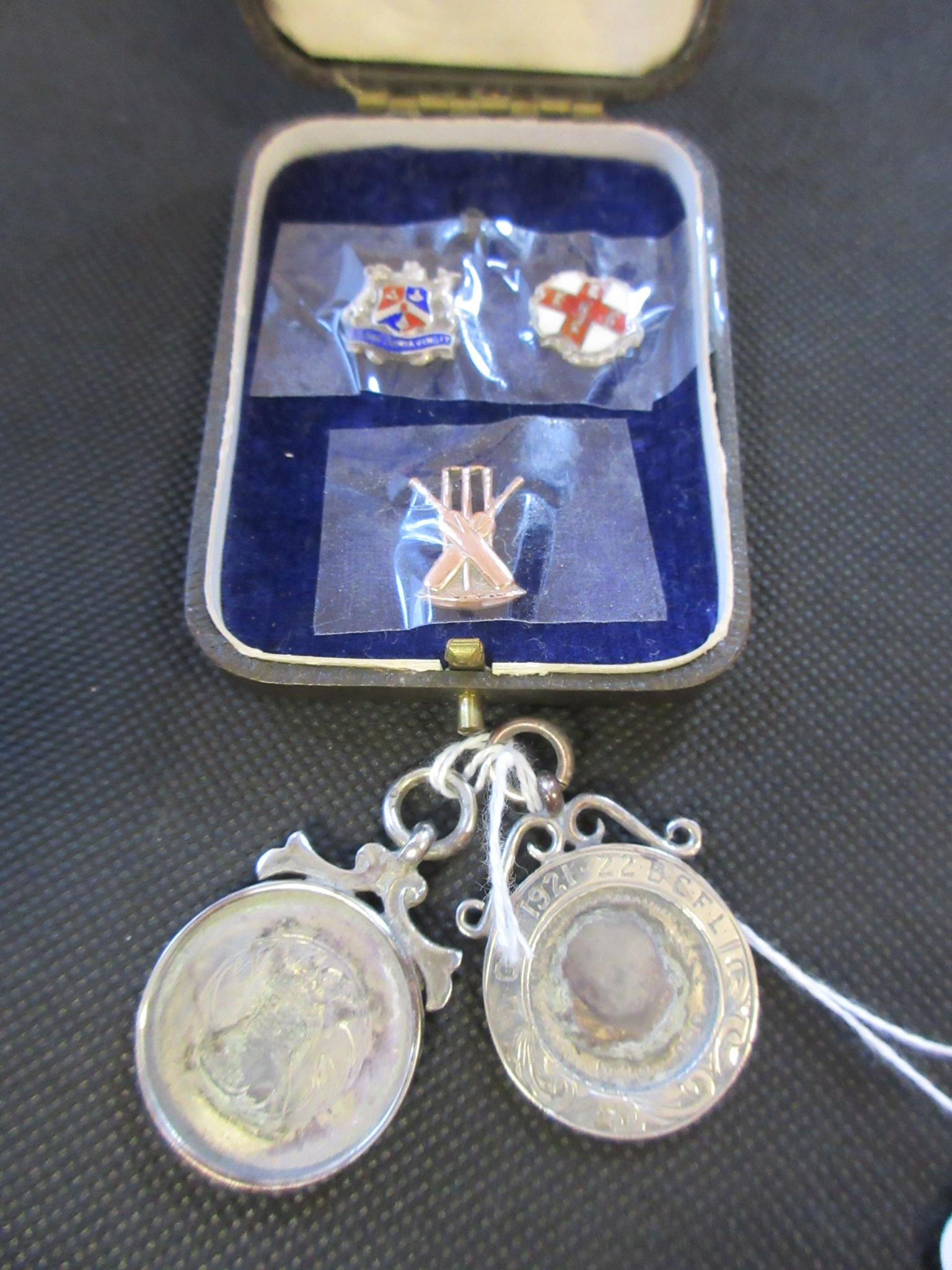 TWO SILVER FOBS ETC Image
