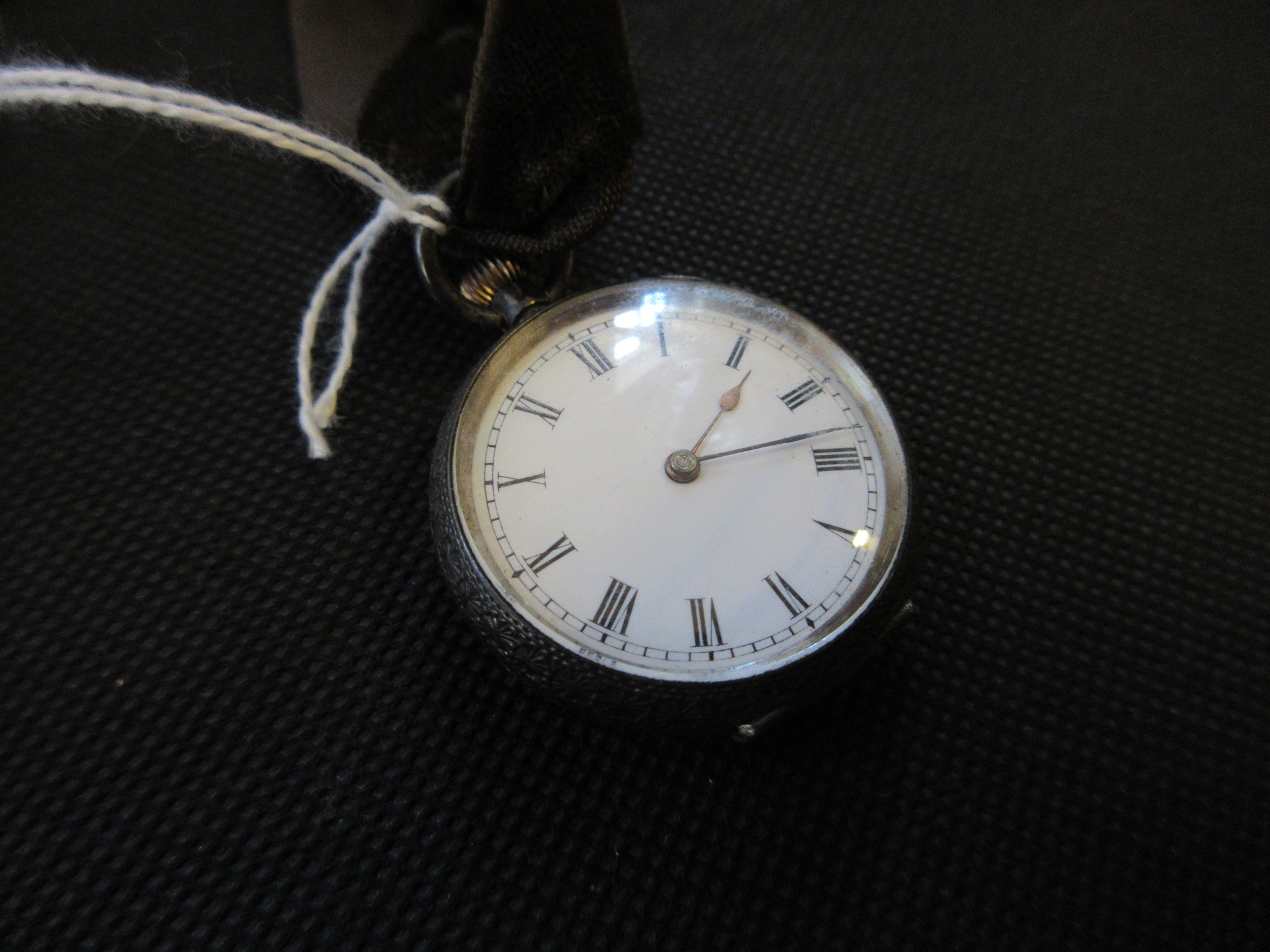 LADY'S SILVER CASED FOBWATCH Image