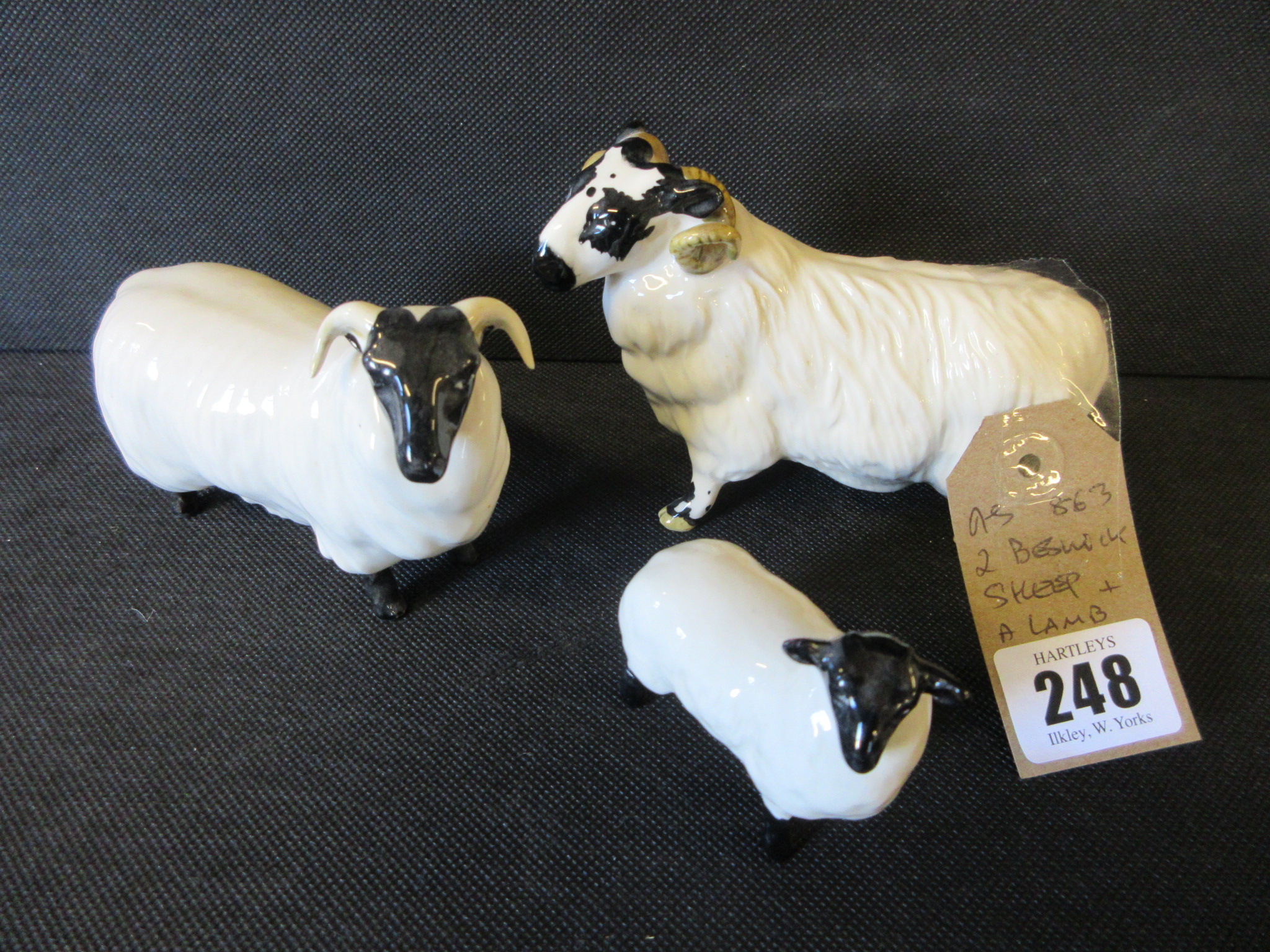 TWO BESWICK SHEEP AND A LAMB Image