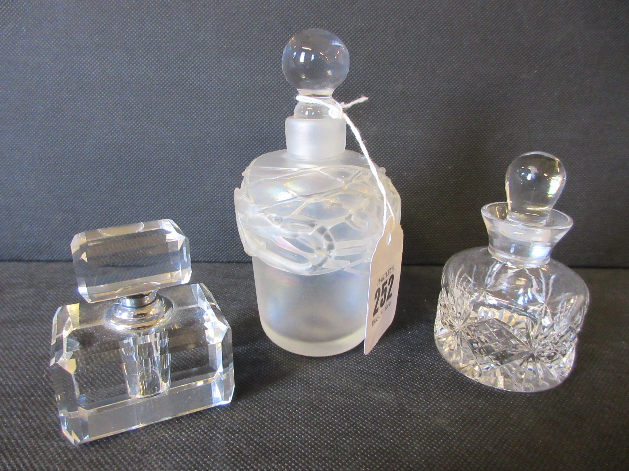 SANDERS AND WALLACE VINTAGE PERFUME BOTTLE AND TWO OTHERS Image