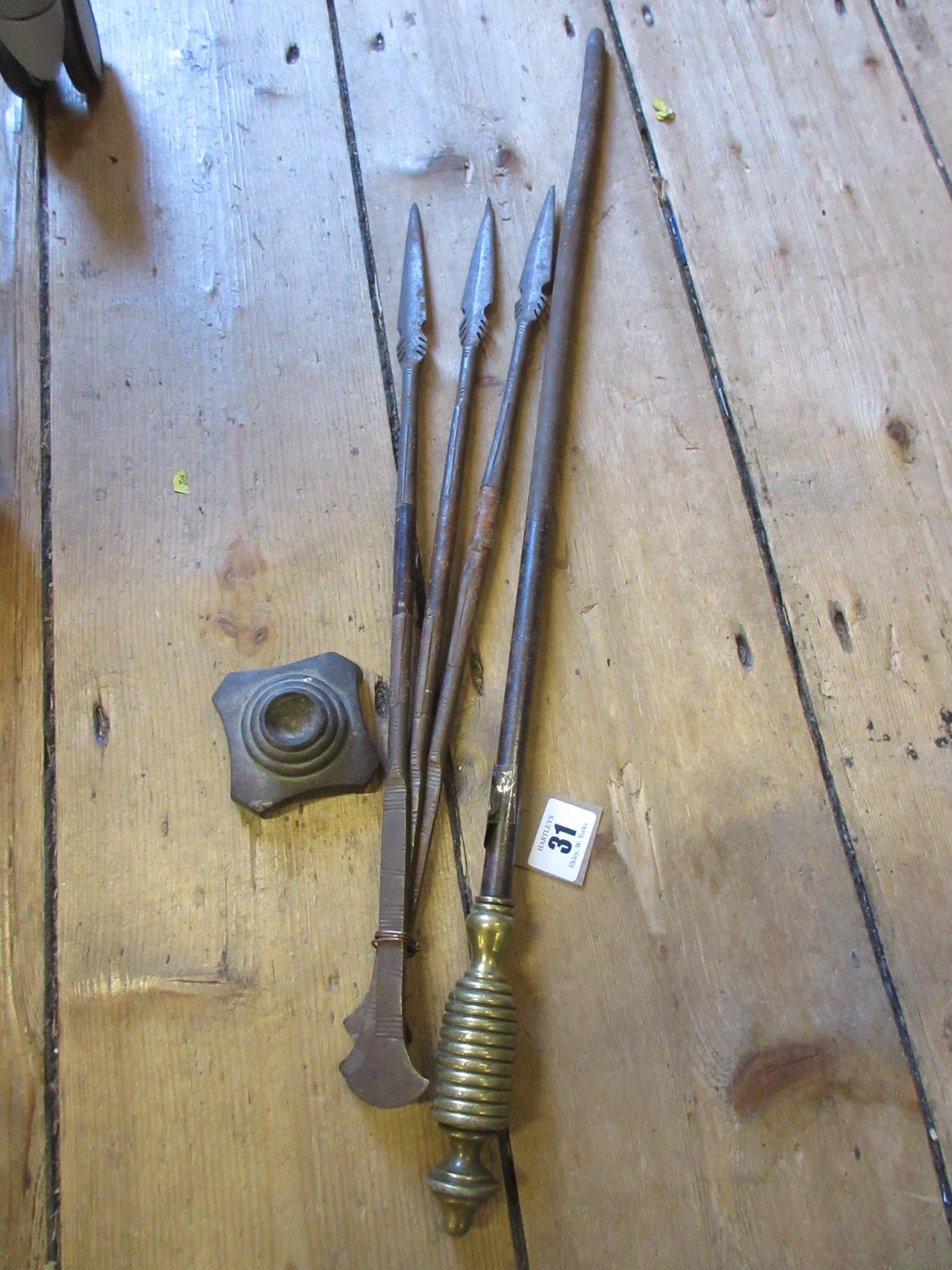 THREE SPEARS AND A POKER Image