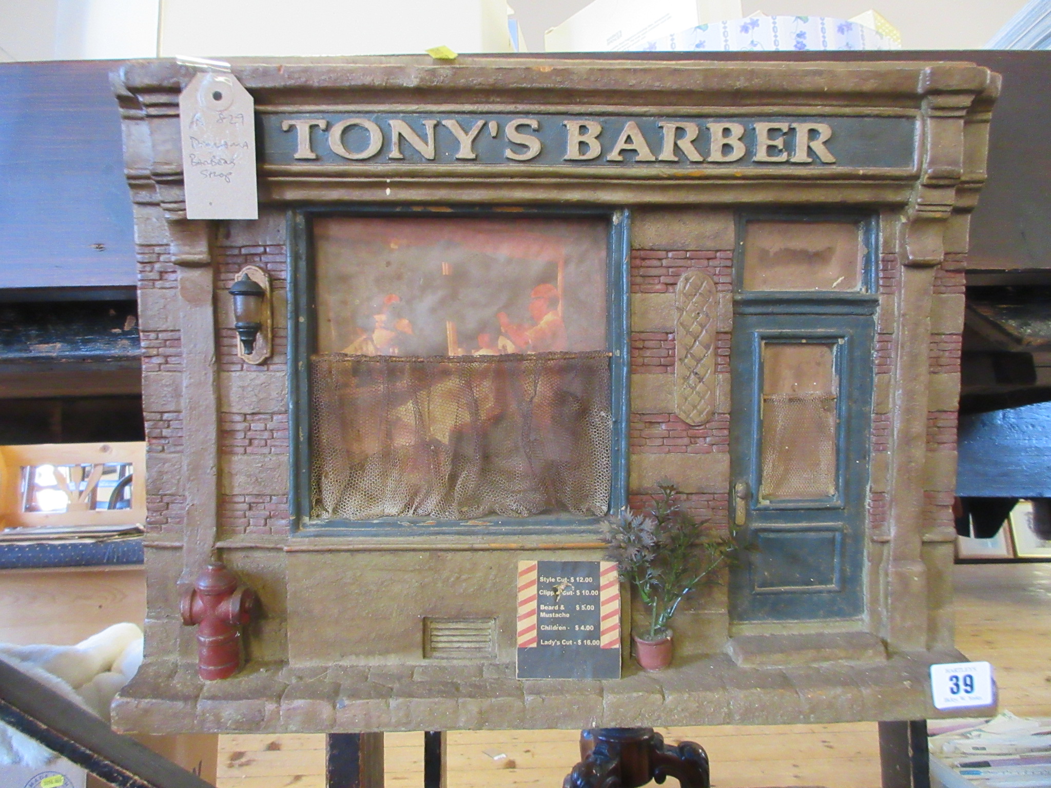 TONY'S BARBER SHOP DIORAMA Image
