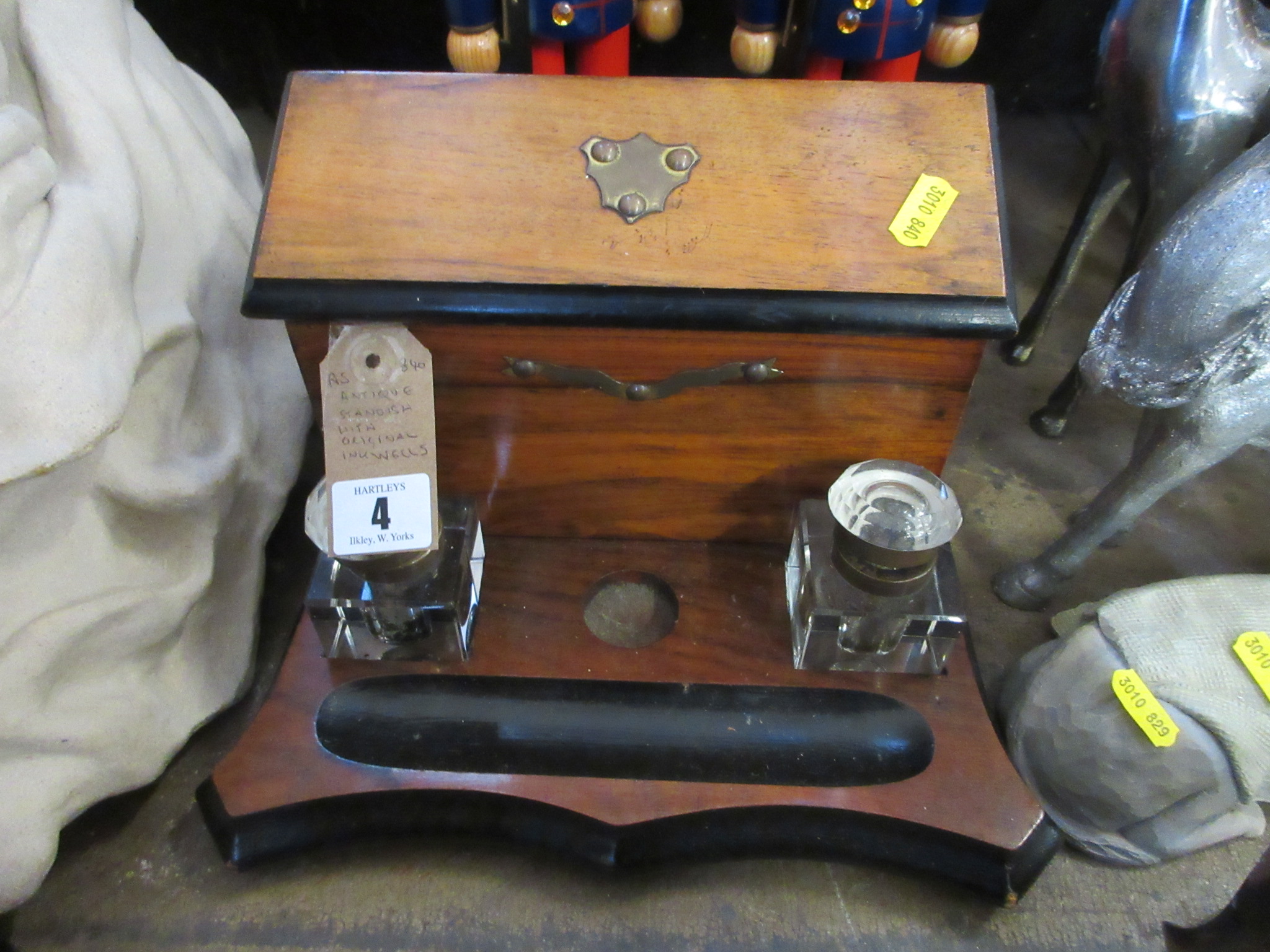 ANTIQUE STANDISH WITH ORIGINAL FEATURES Image