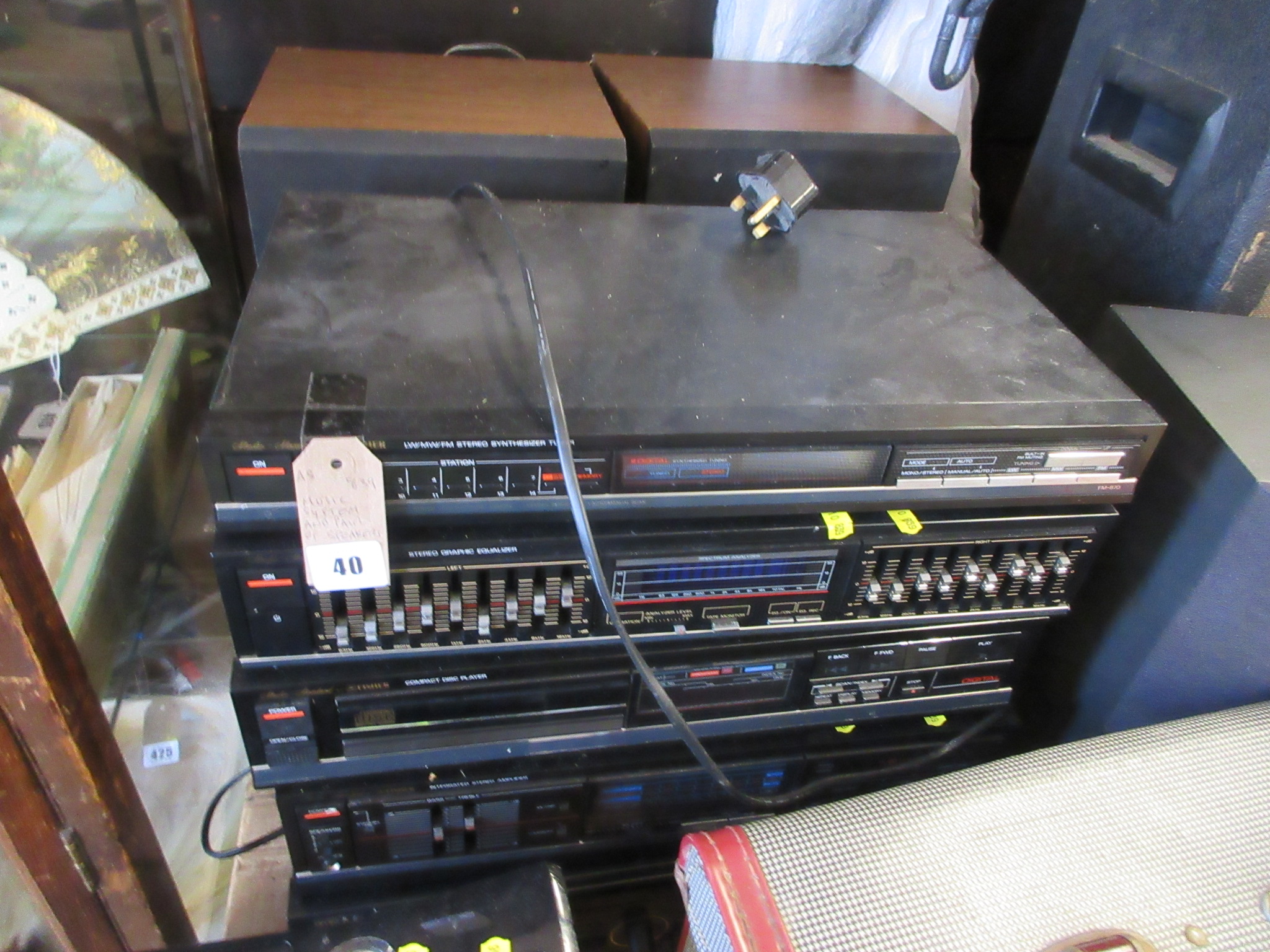 MUSIC SYSTEM AND A PAIR OF SPEAKERS Image