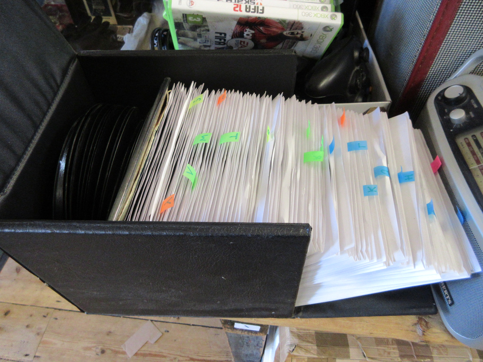 BOX OF 45RPM RECORDS Image