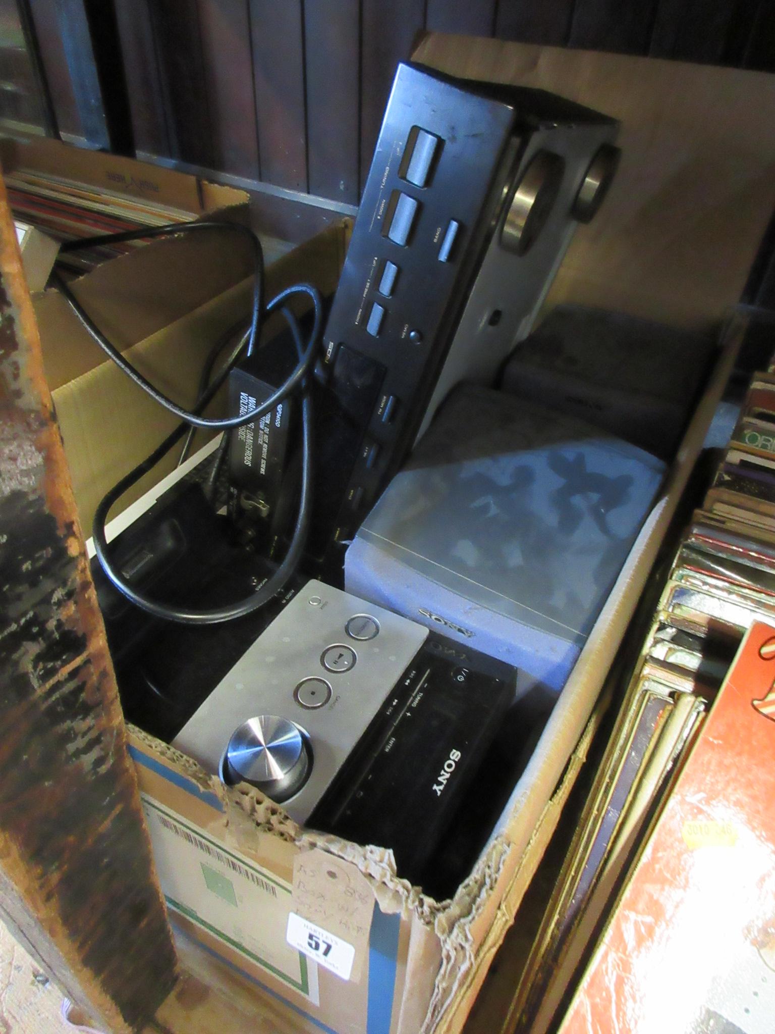BOX INCLUDING SONY HIFI ETC Image