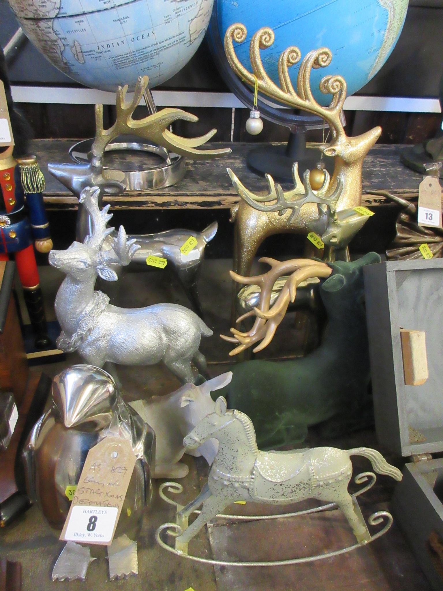 QUANTITY OF STAG CHRISTMAS DECORATIONS Image