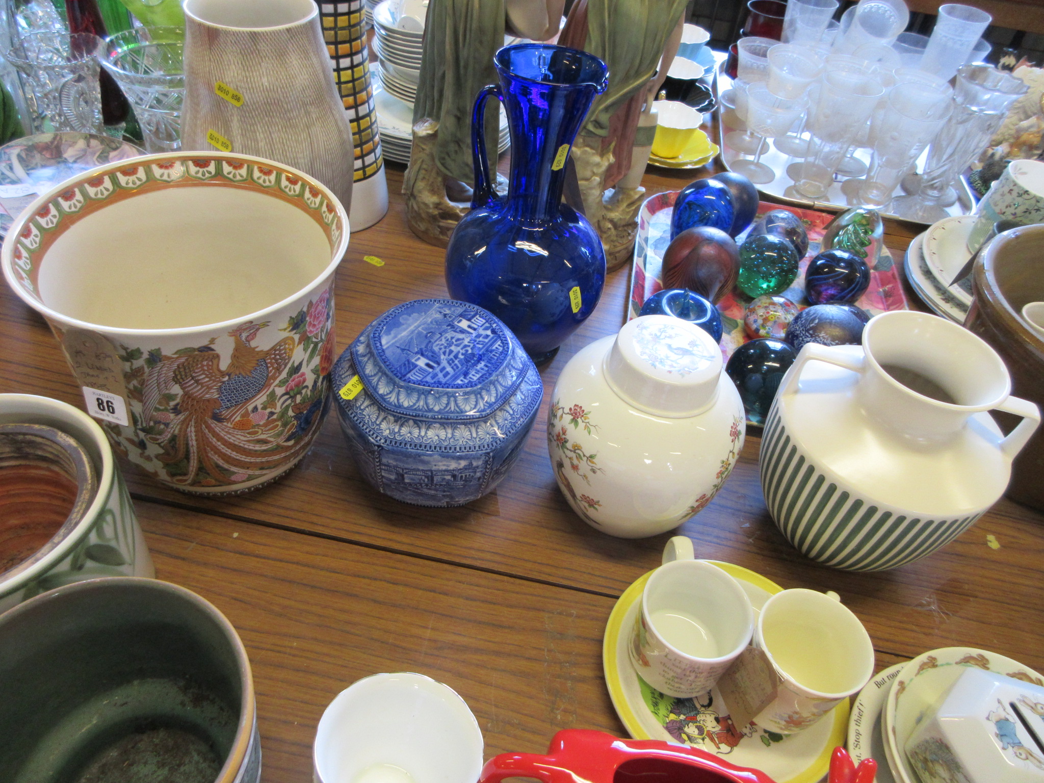 TWO LIDDED JARS AND TWO VASES Image