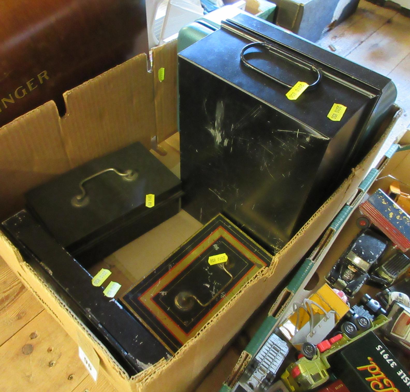 BOX OF CASH/DEED BOXES Image