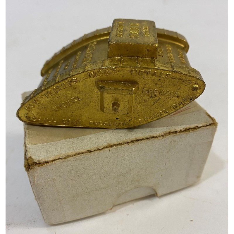 A mckechnie brass first world war tank | Lawrences Auctioneers