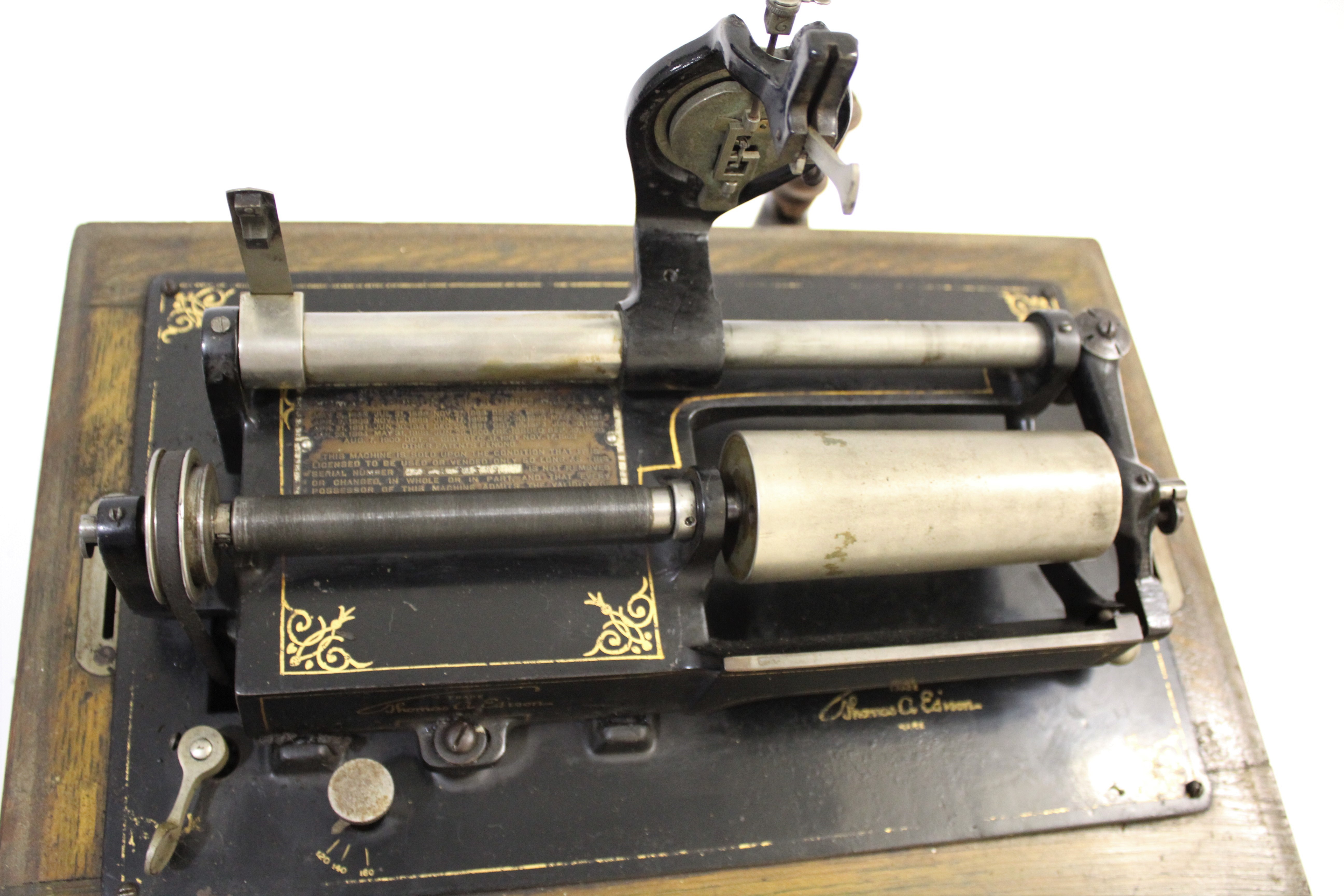 3☆Edison エジソン TRIUMPH 蝋管蓄音機☆102