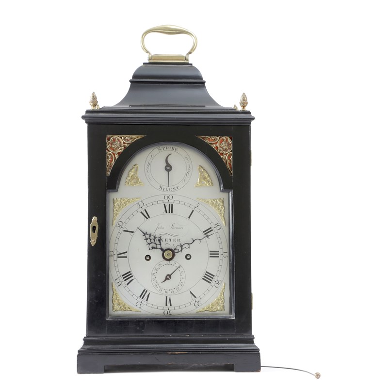 A george iii ebony bracket clock | Woolley and Wallis