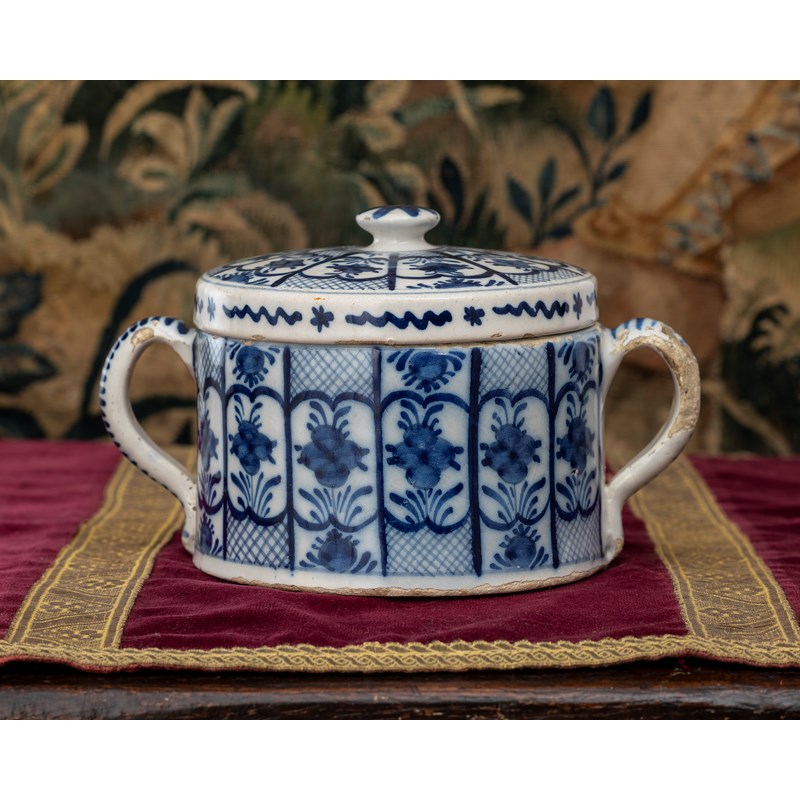A delftware posset pot, dutch, circa 1750 | Woolley and Wallis