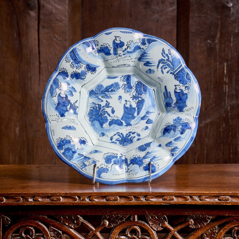 A mid-18th century delftware lobed dish, dutch, circa 1750 | Woolley ...