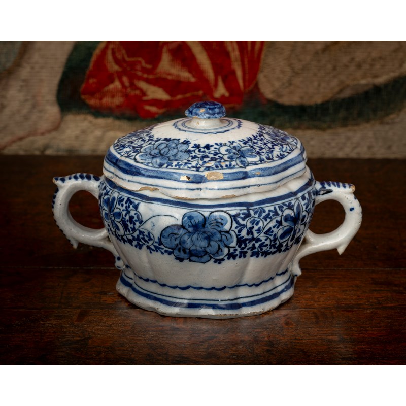 A delftware lidded posset pot, probably dutch, circa 1700-50 | Woolley ...