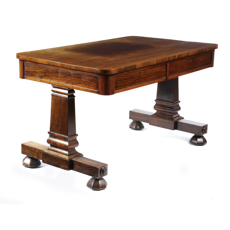 A victorian rosewood library table | Woolley and Wallis